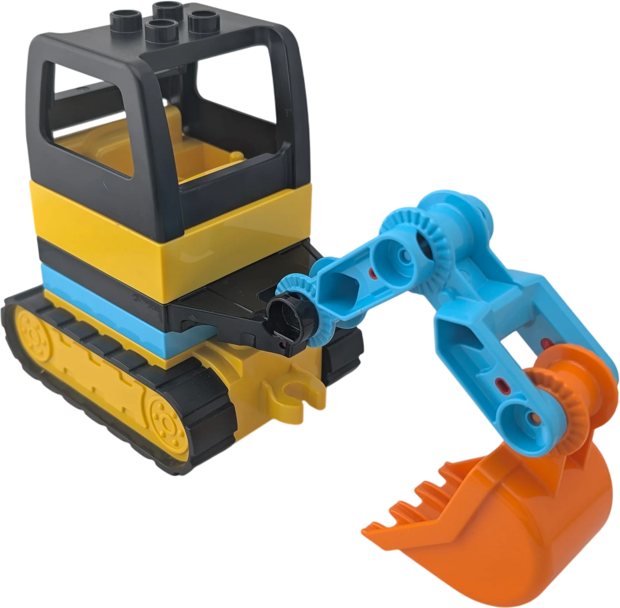 Lego Duplo 25800 Bagger Gelb Orange Azur Baggerschaufel drehbar 