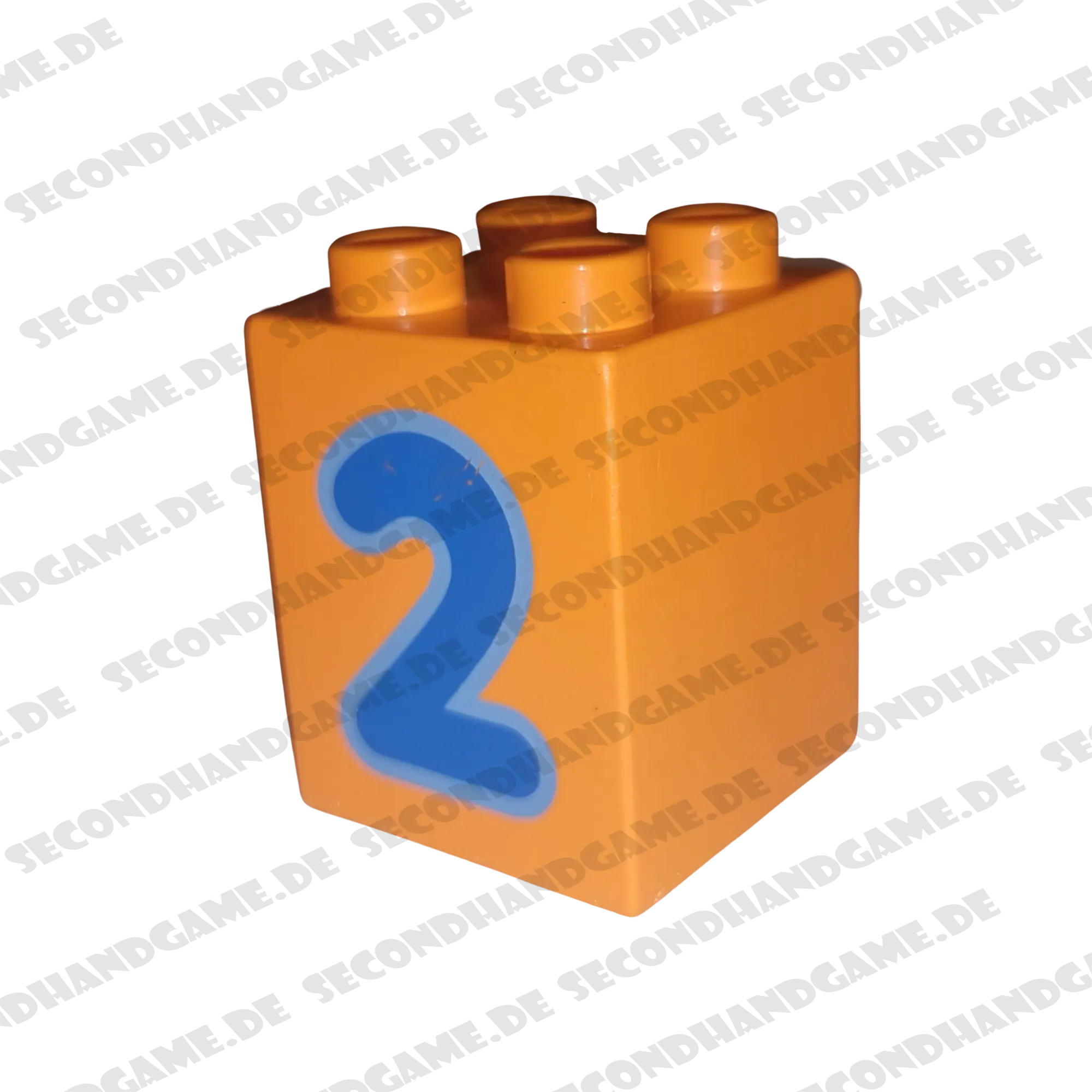 Lego Duplo 2x2x2 Stein Orange Zahl Zwei