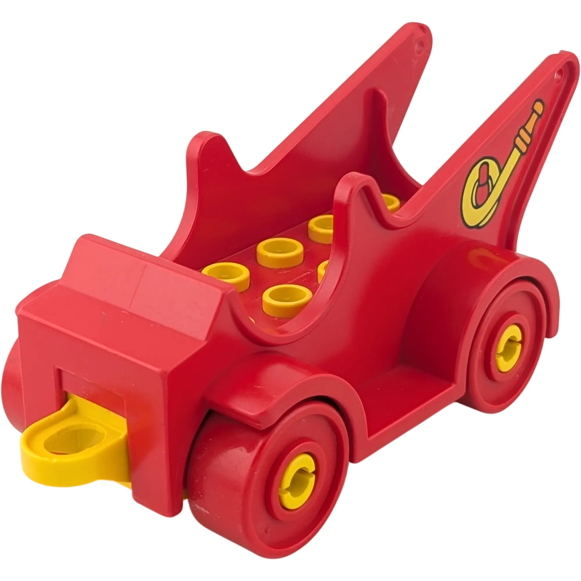 Lego Duplo Auto Rot Feuerwehrauto 4251 mit Rot Gelben Reifen