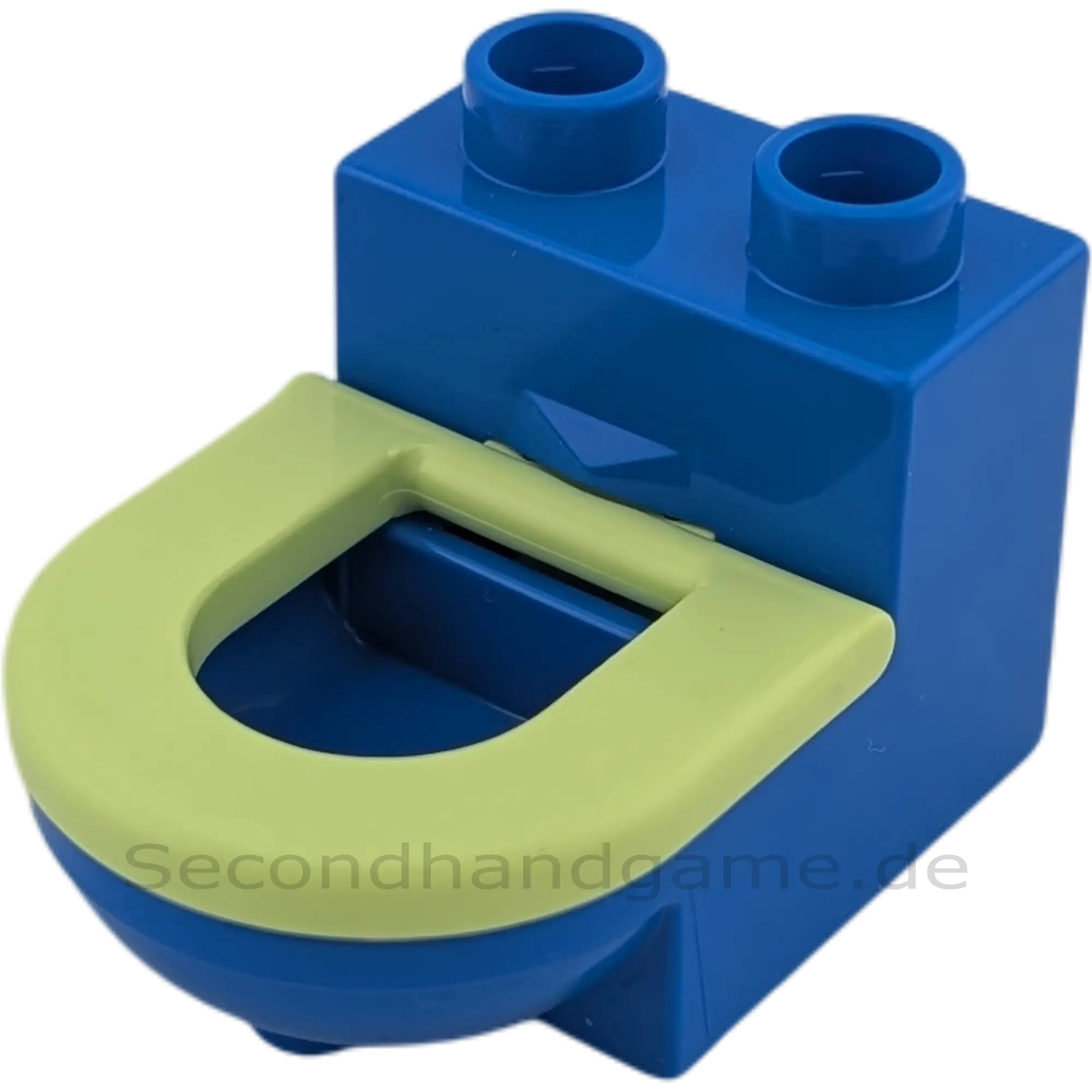 Lego Duplo 4911 Toilette Blau Hellgrüner Deckel beweglich