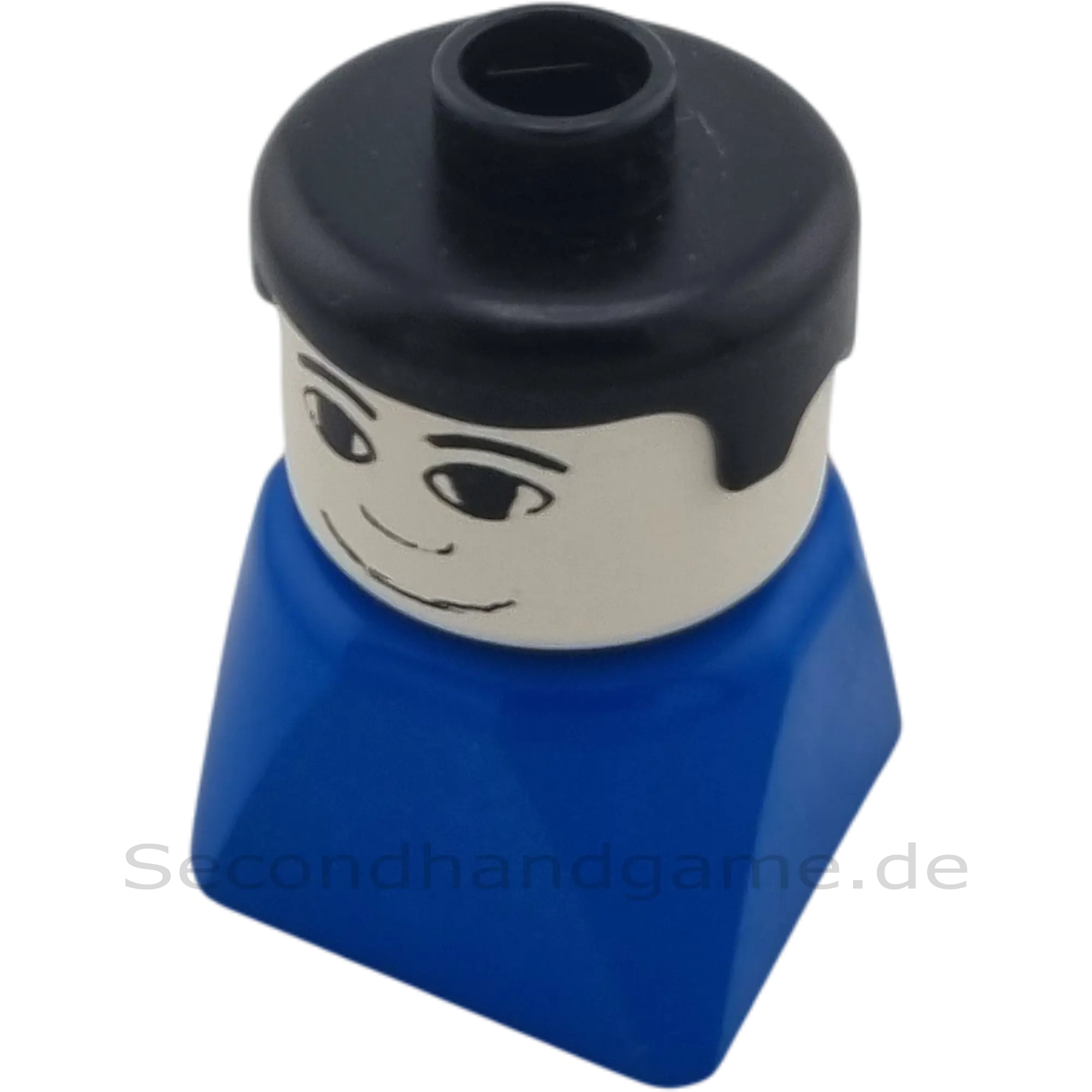 Lego Duplo Figur Junge schwarze Haare blaue Kleidung 2327