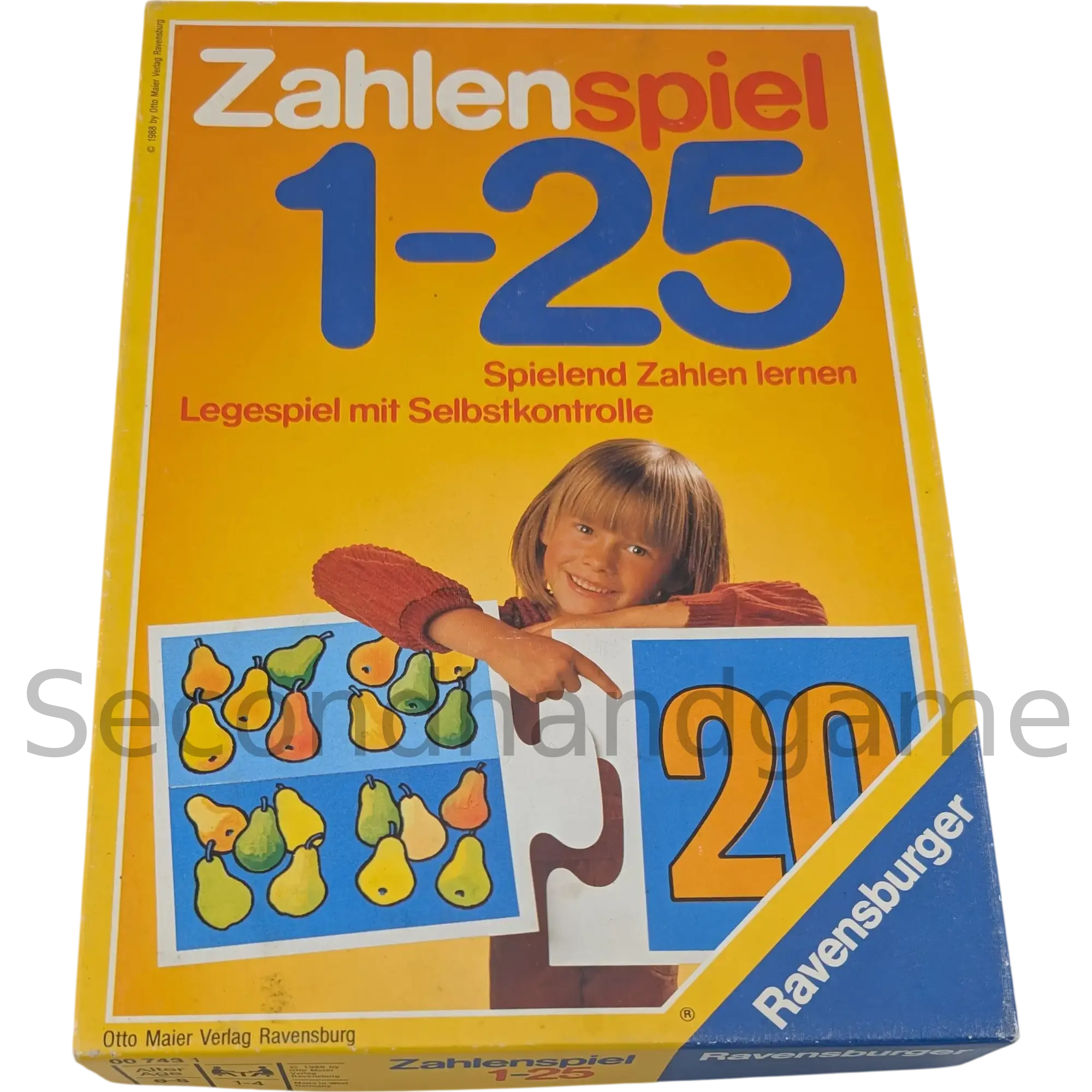 Ravensburger Zahlenspiel 1-25 Spielend Zahlen lernen Legespiel mit Selbstkontrolle 007431