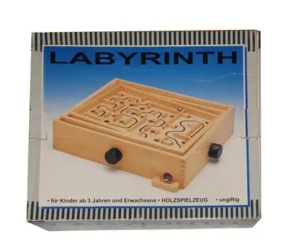 Echtholz Labyrinth 3D