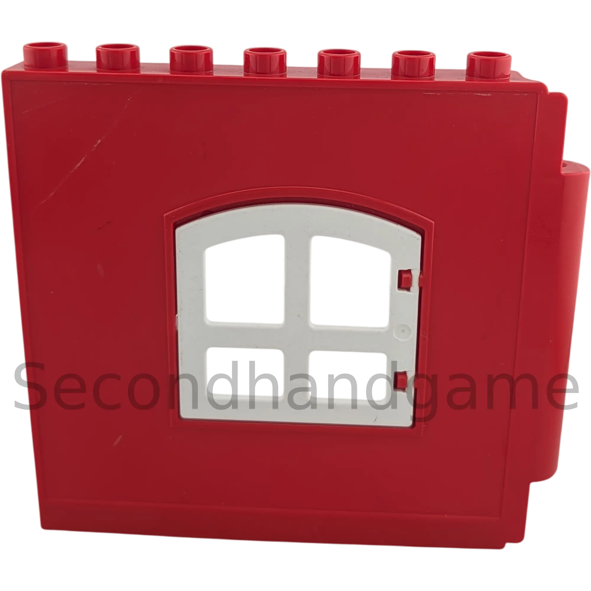 Lego Duplo Hauswand Rot mit weißem großen Fenster