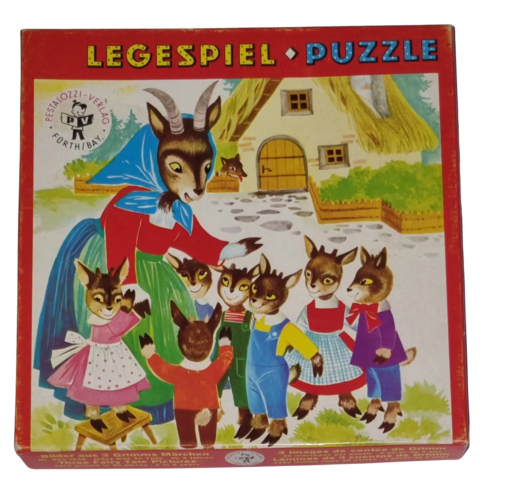 Pestalozzi-Verlag 3 Legespiel Puzzle 3 x 36 Teile Grimms Märchen 6251548