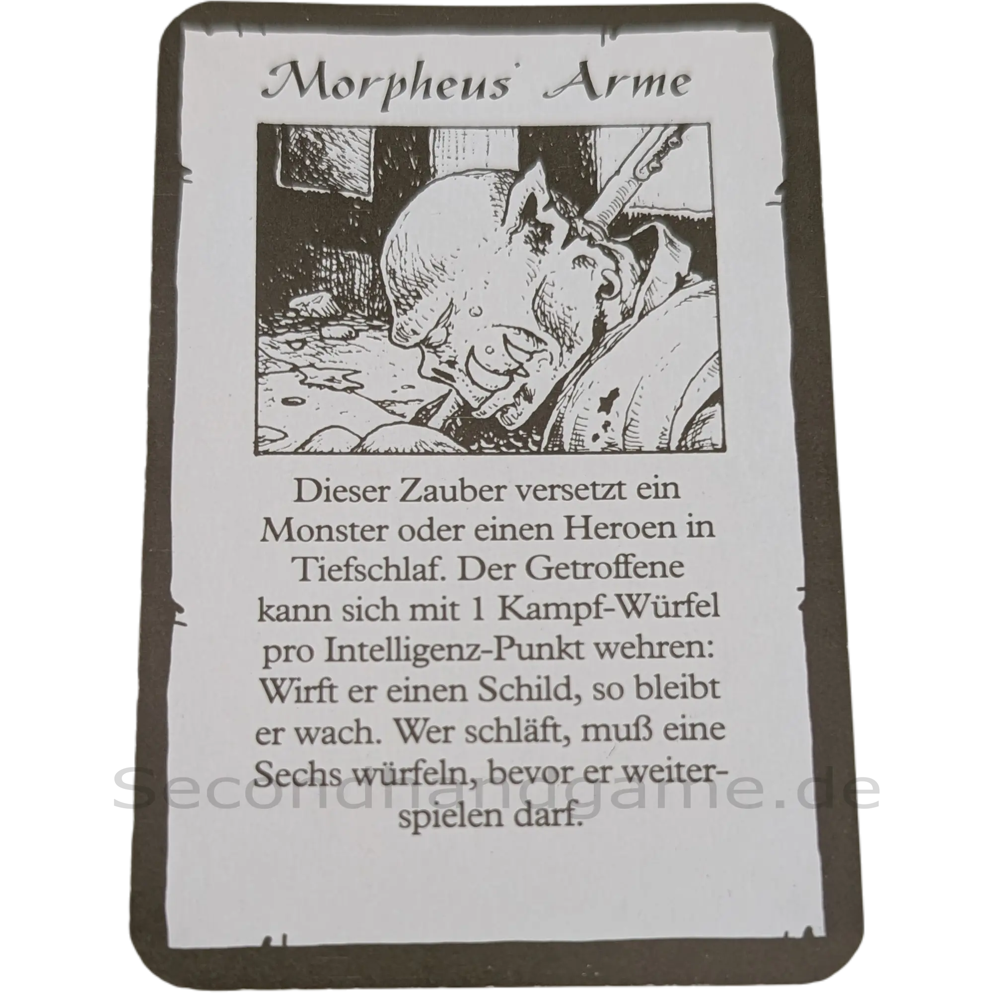MB Hero Quest Master Ersatzteil Karte Wasserzauber Morpheus Arme