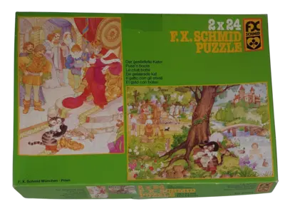 FX Schmid Puzzle 2 x 24 Teile Der gestiefelte Kater 93608