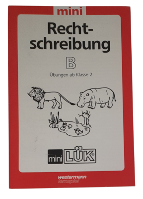 Mini Lük Rechtschreibung B Mini Lük Rechtschreibung B