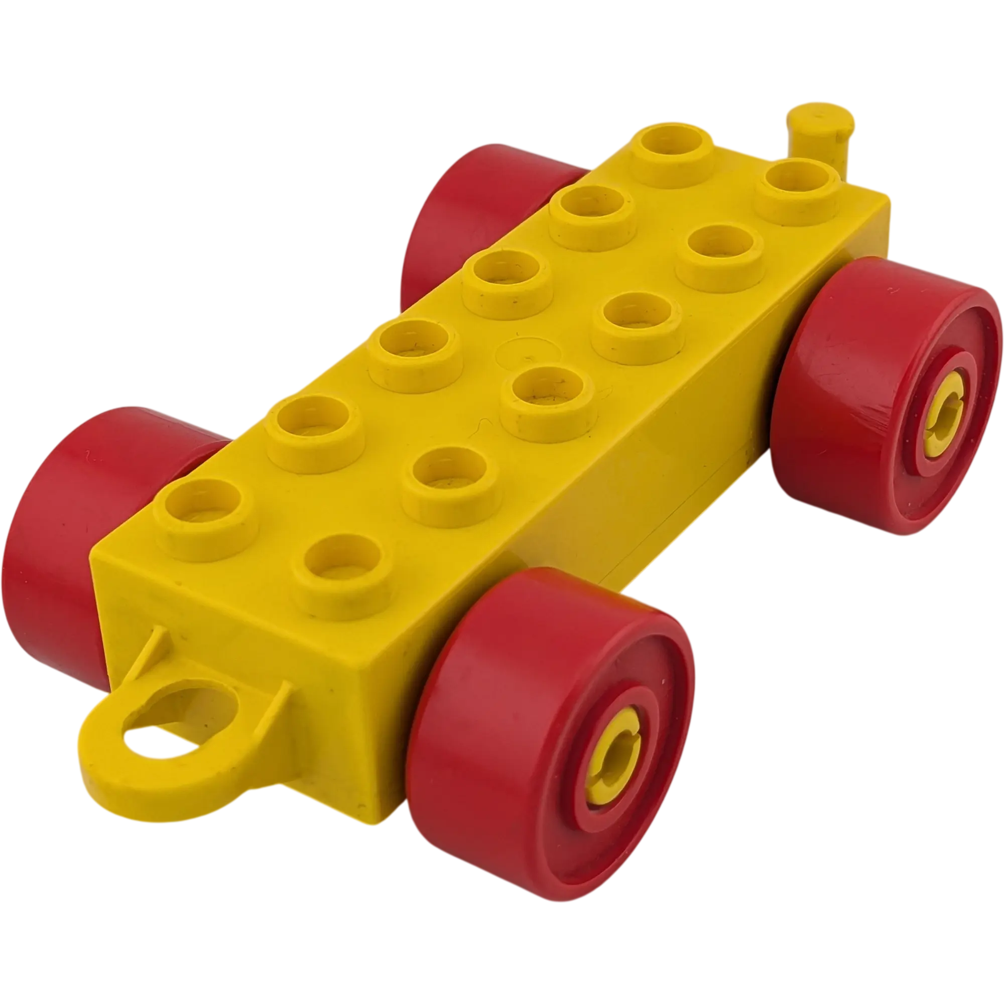 Lego Duplo Eisenbahn Anhänger Gelb Rot Geschlossen