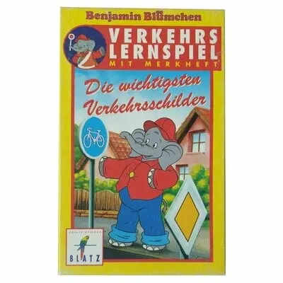 Blatz Benjamin Blümchen Verkehrs Lernspiel mit Merkheft Die wichtigsten Verkehrsschilder