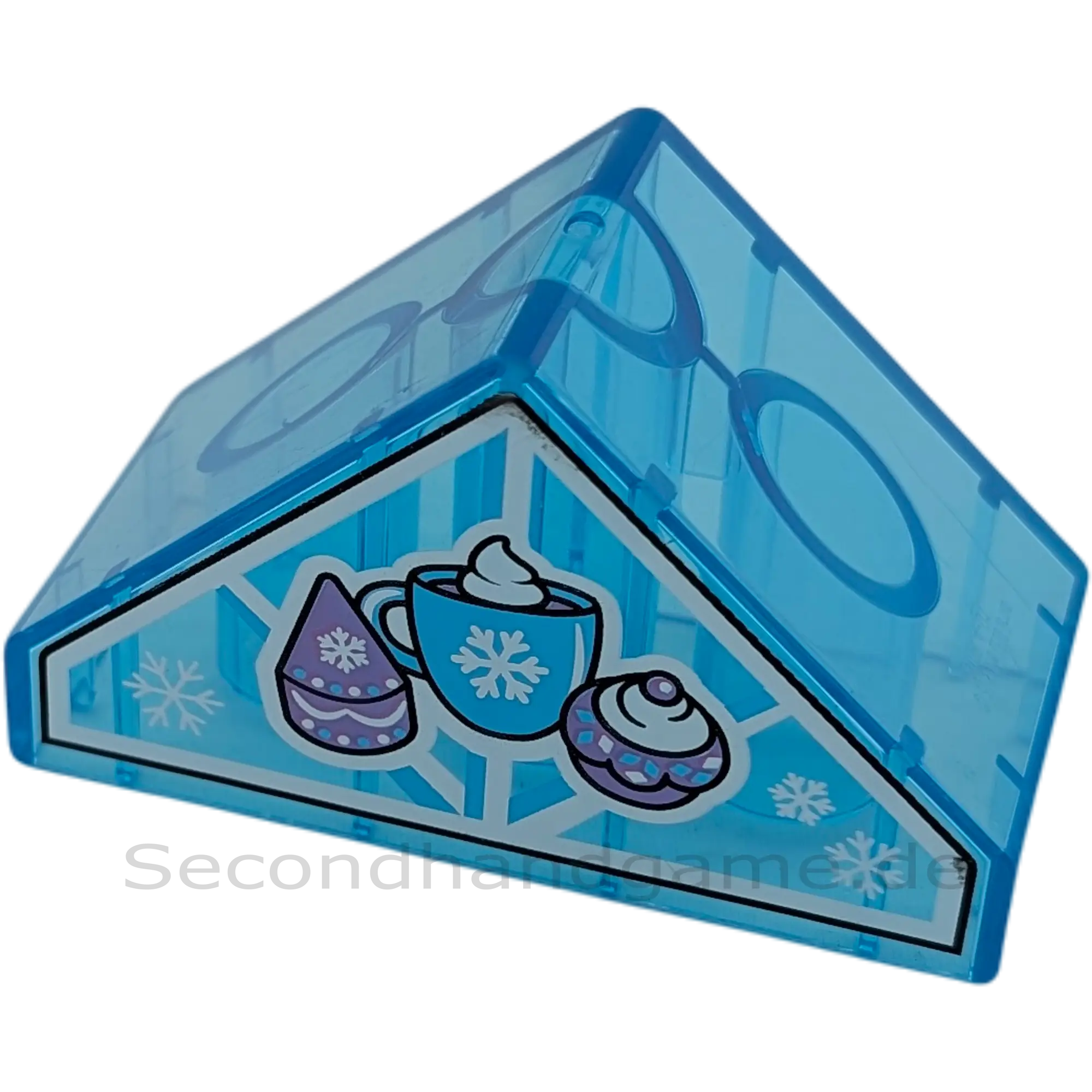 Lego Duplo 45029 Dachstein 4x2 Spitzdach Dreieck Transparent Blau Cafe Kaffee Muffin Torte