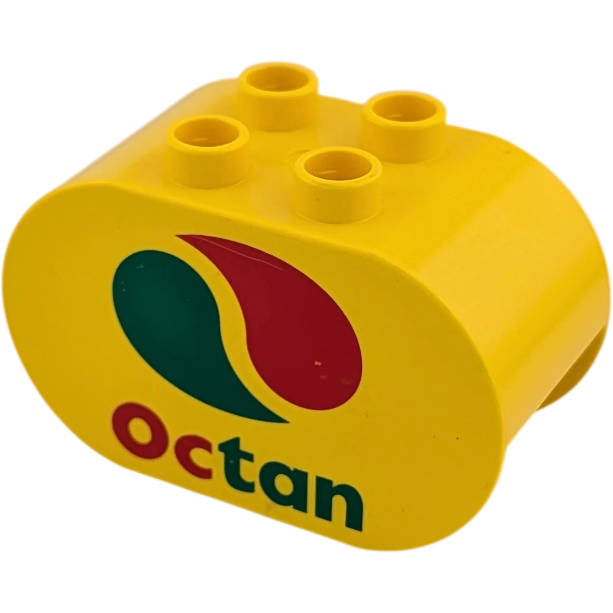 Lego Duplo Stein 2x4x2 abgerundet Octan Logo 6448