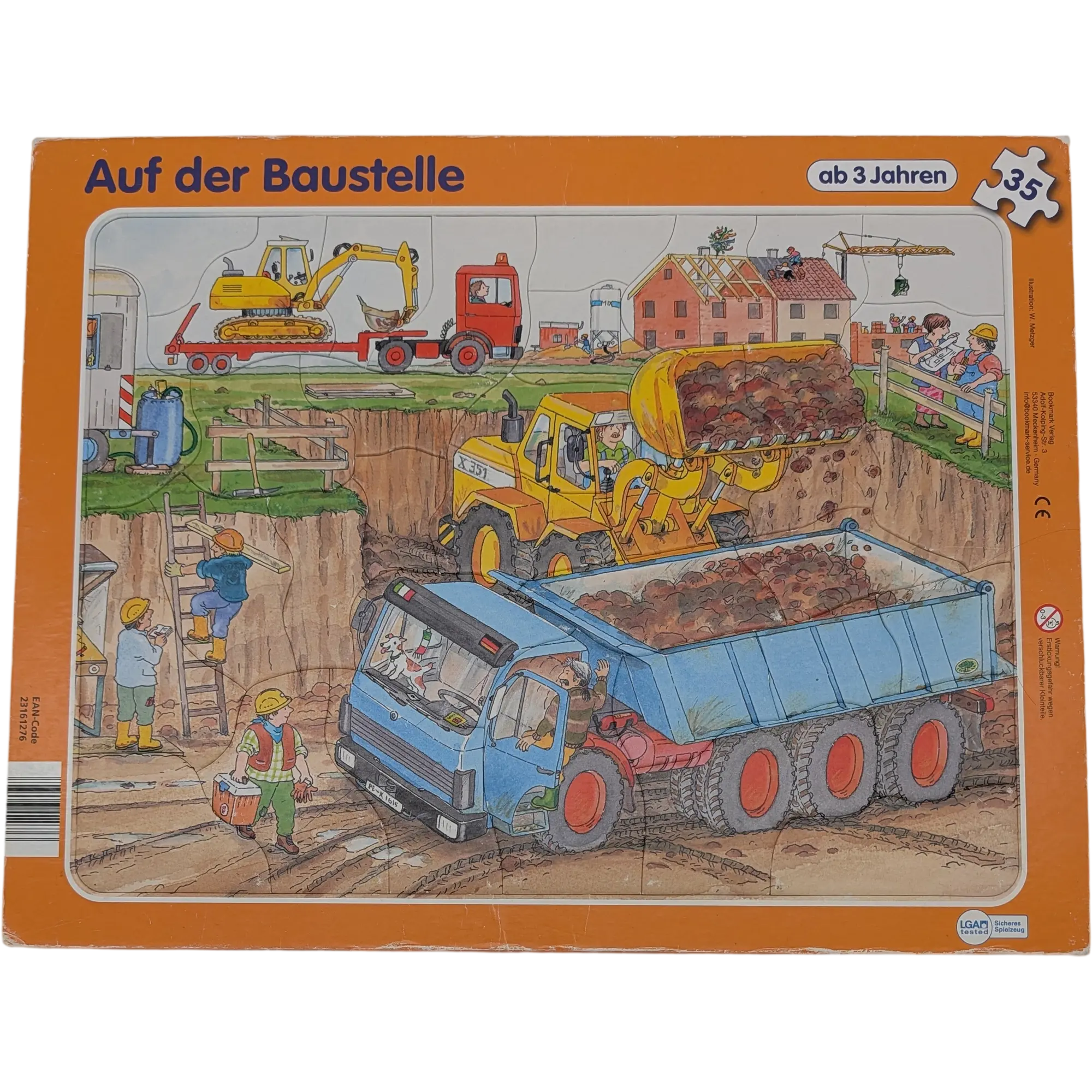 Bookmark Verlag Rahmenpuzzle Baustelle 35 Teile