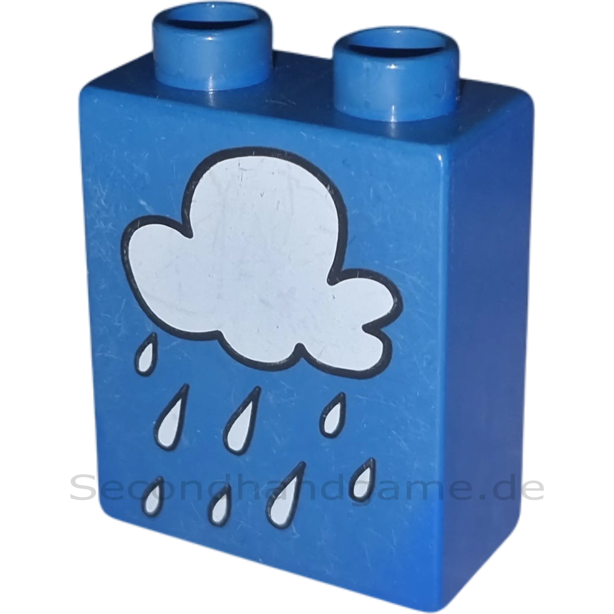 Lego Duplo  1x2 Stein Blau Regenwolke