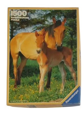 Ravensburger Puzzle 1500 Teile 163588 Stute mit Fohlen
