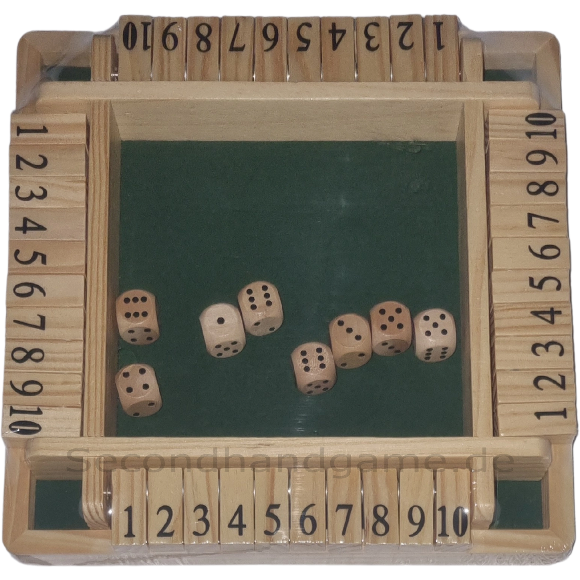 Shut the Box Klip Klap Klappbrett 4 Personen
