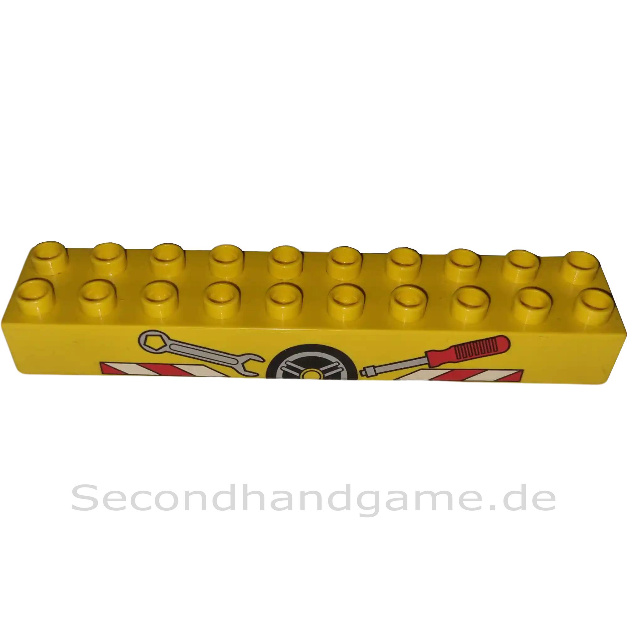 Lego Duplo 2x10 Stein 2291 Gelb Mit Werkzeug Autowerkstatt