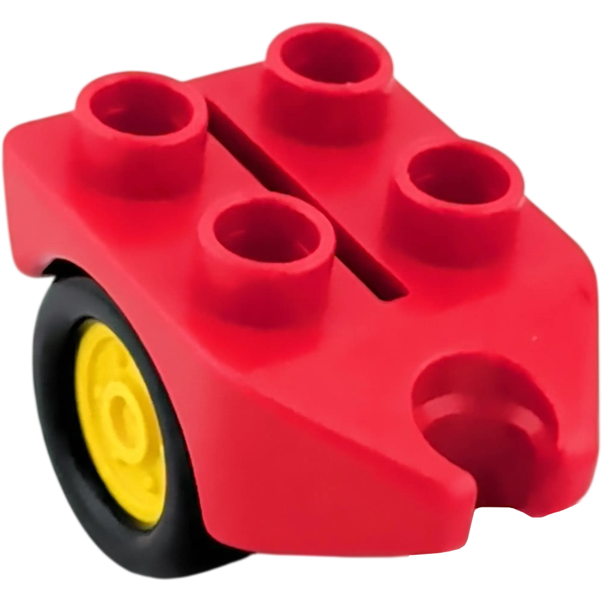 Lego Duplo Anhänger Klein Rot Räder Gelb Schwarz