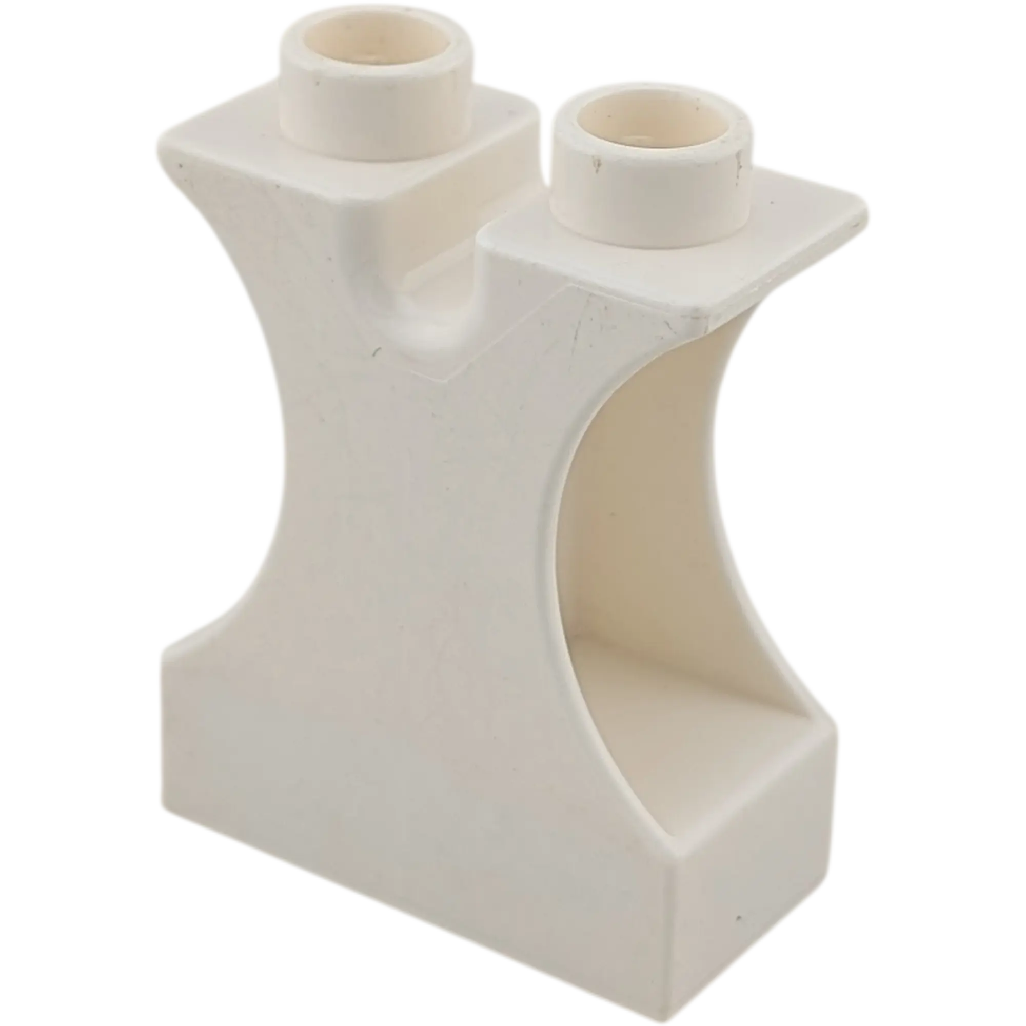 Lego Duplo Stein 1x2x2 Stütze / Dreh-Auflage – Weiß (Art.-Nr. 42234)