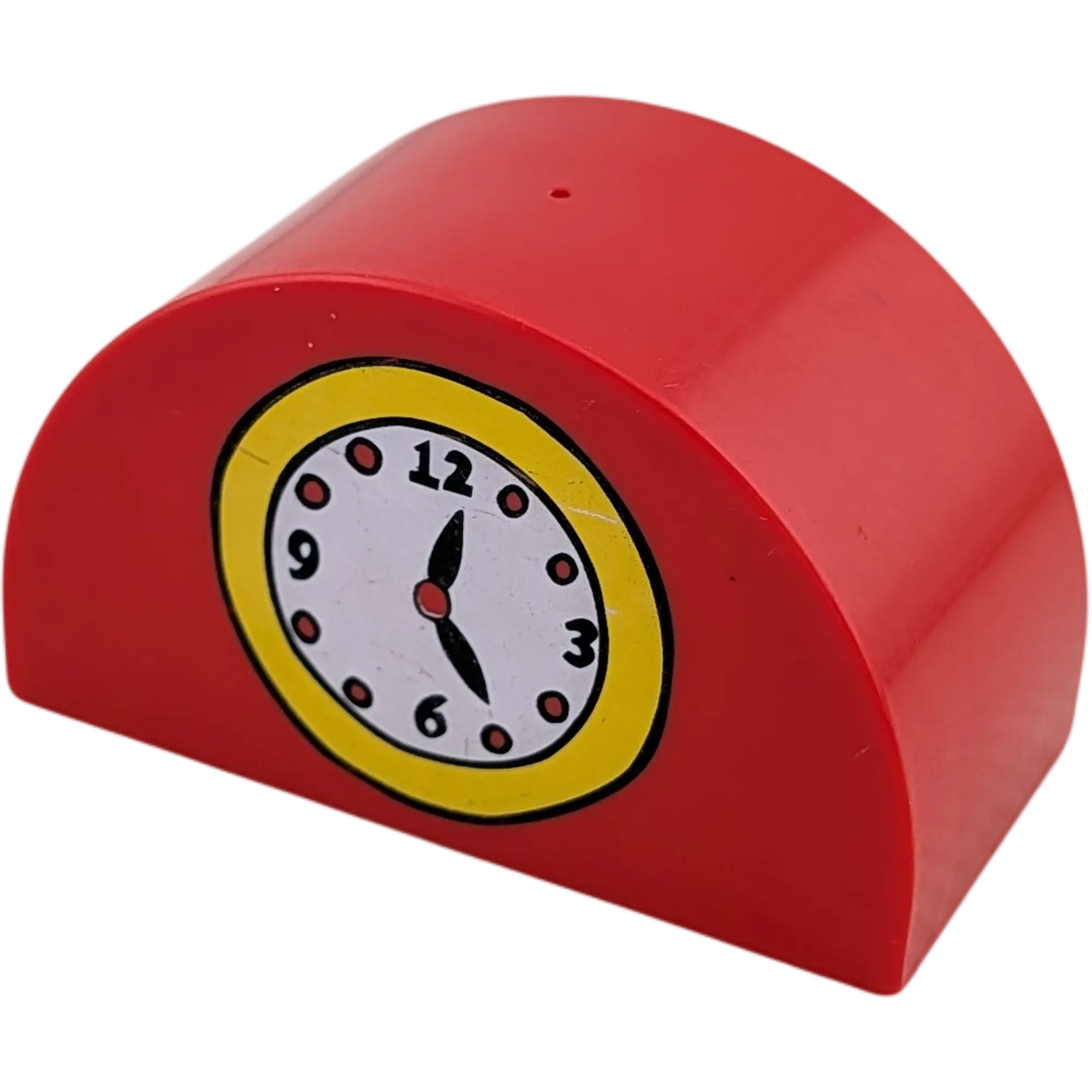 Lego Duplo 2x4x2 Motivstein Bedruckt mit Uhr