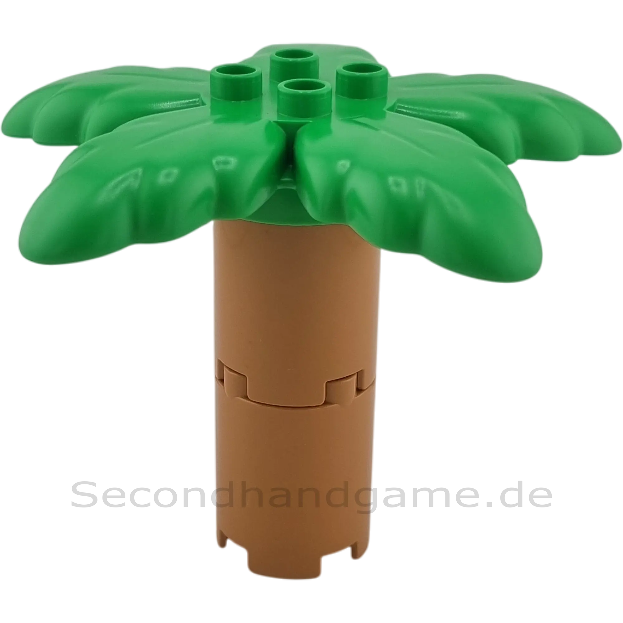 Lego Duplo Palme Stamm Hellbraun Mittelgrüne Blätter