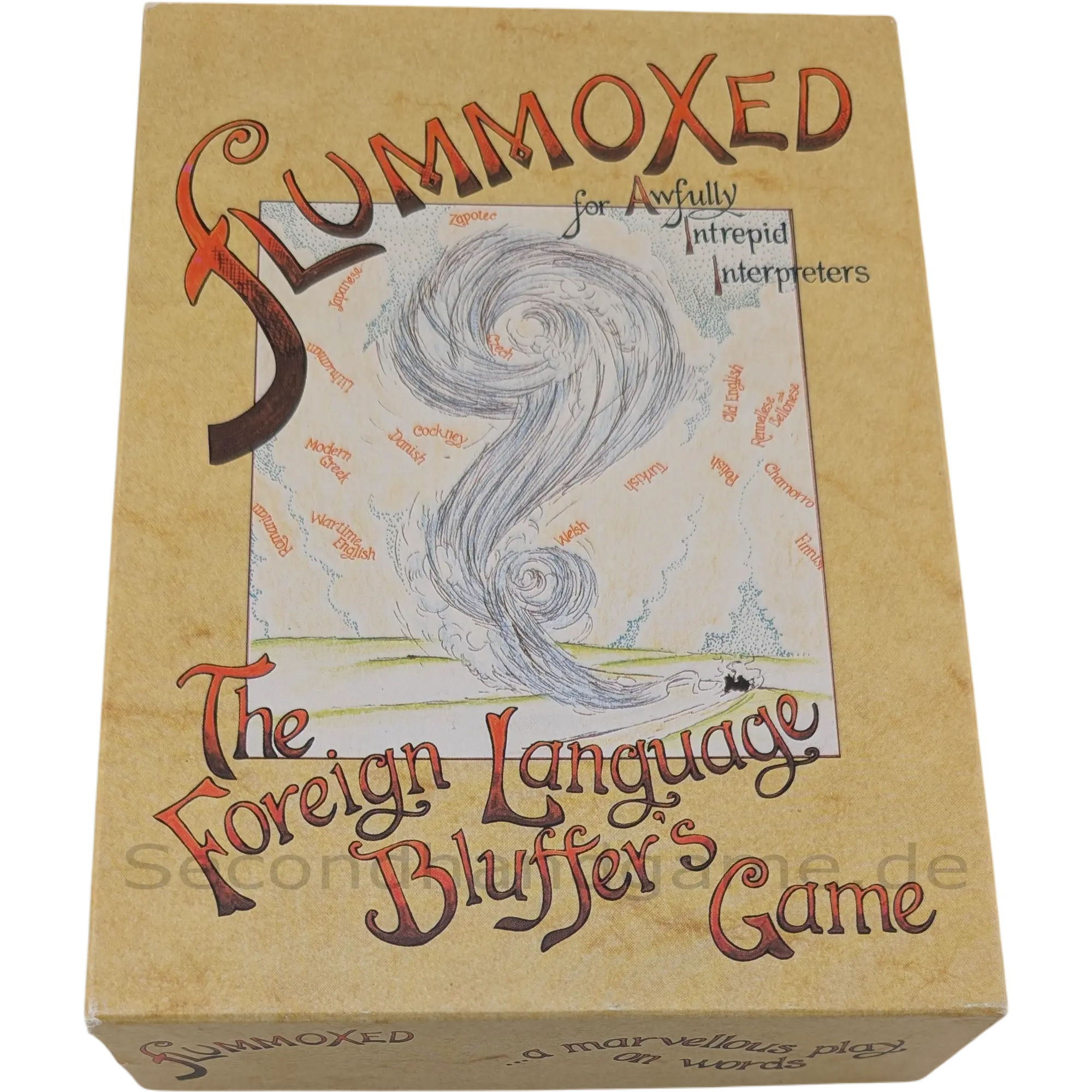 Oxford Games Bluffspiel Flummoxed, Das Bluffspiel mit fremden Sprachen, ab 12 Jahren