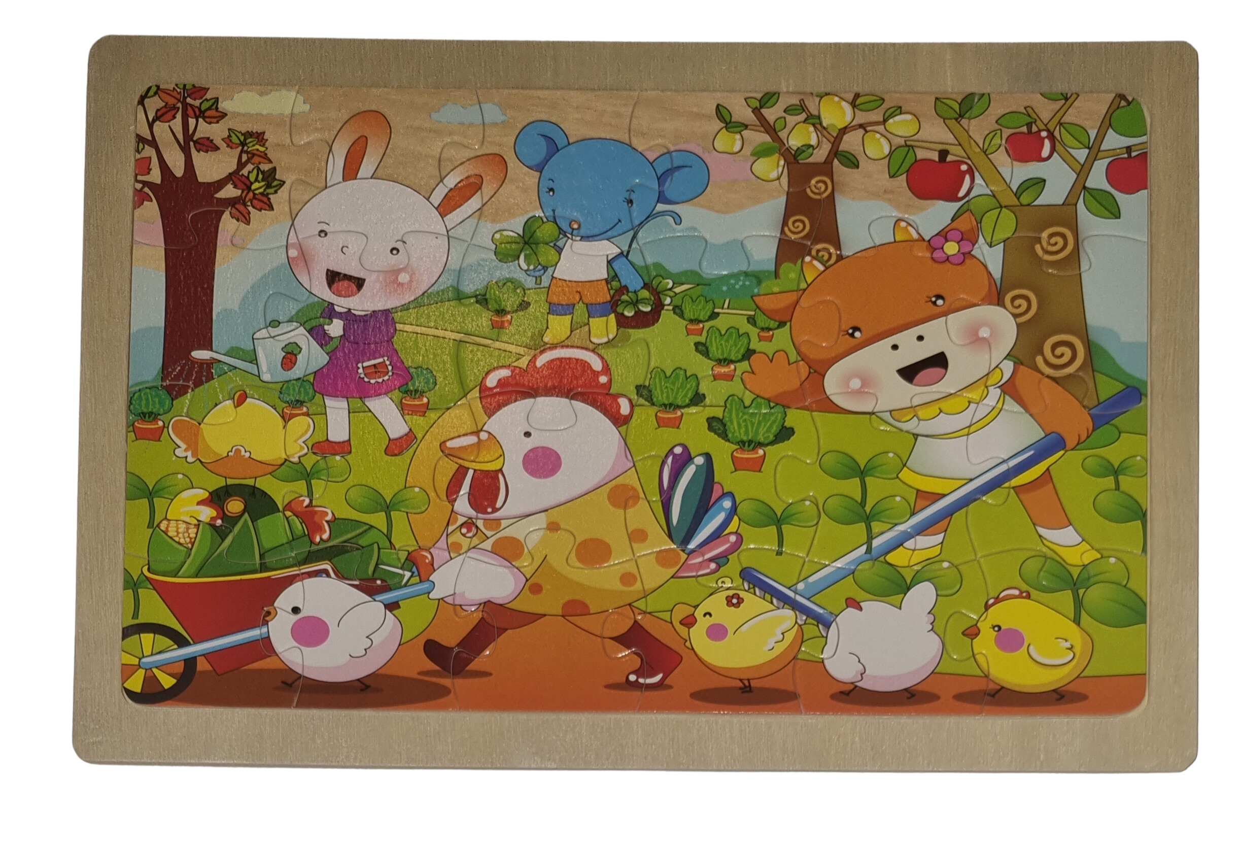 Holzpuzzle 24 Teile Gartenarbeit