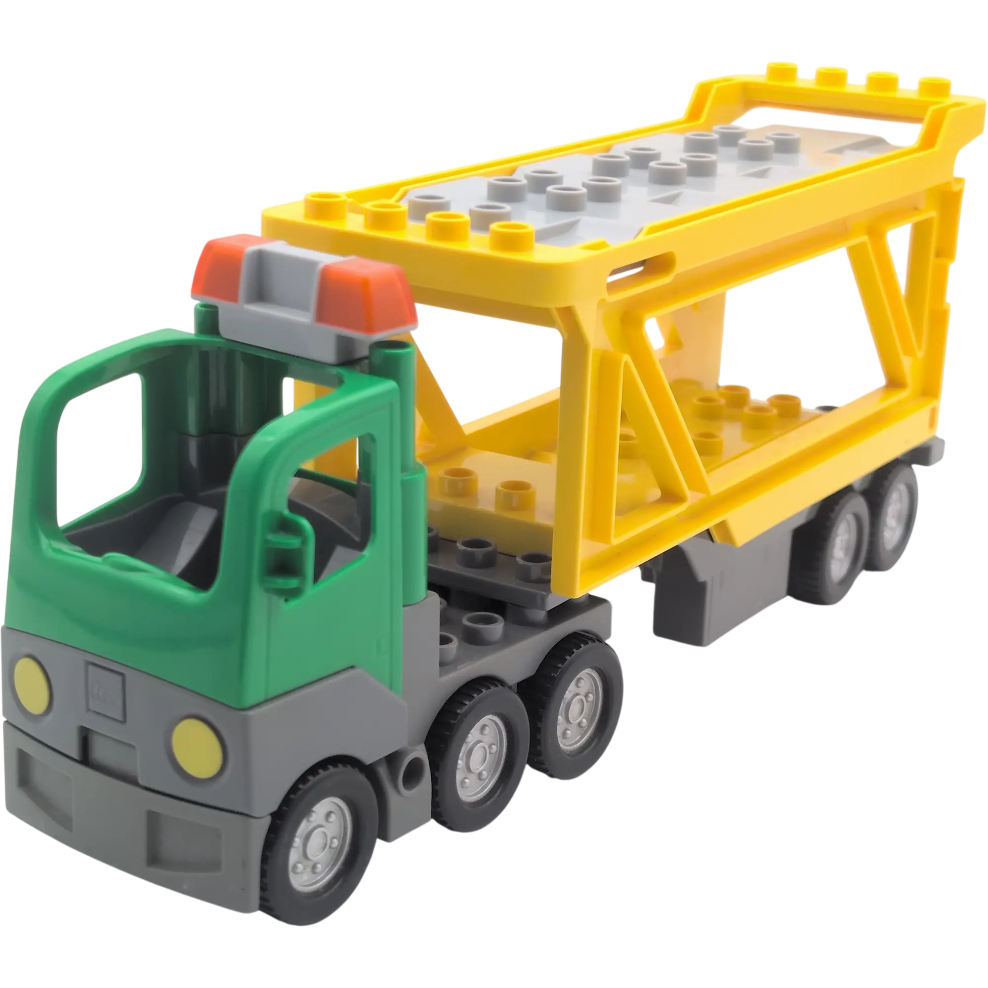 Lego Duplo Autotransporter Lastwagen LKW Gelb Grün