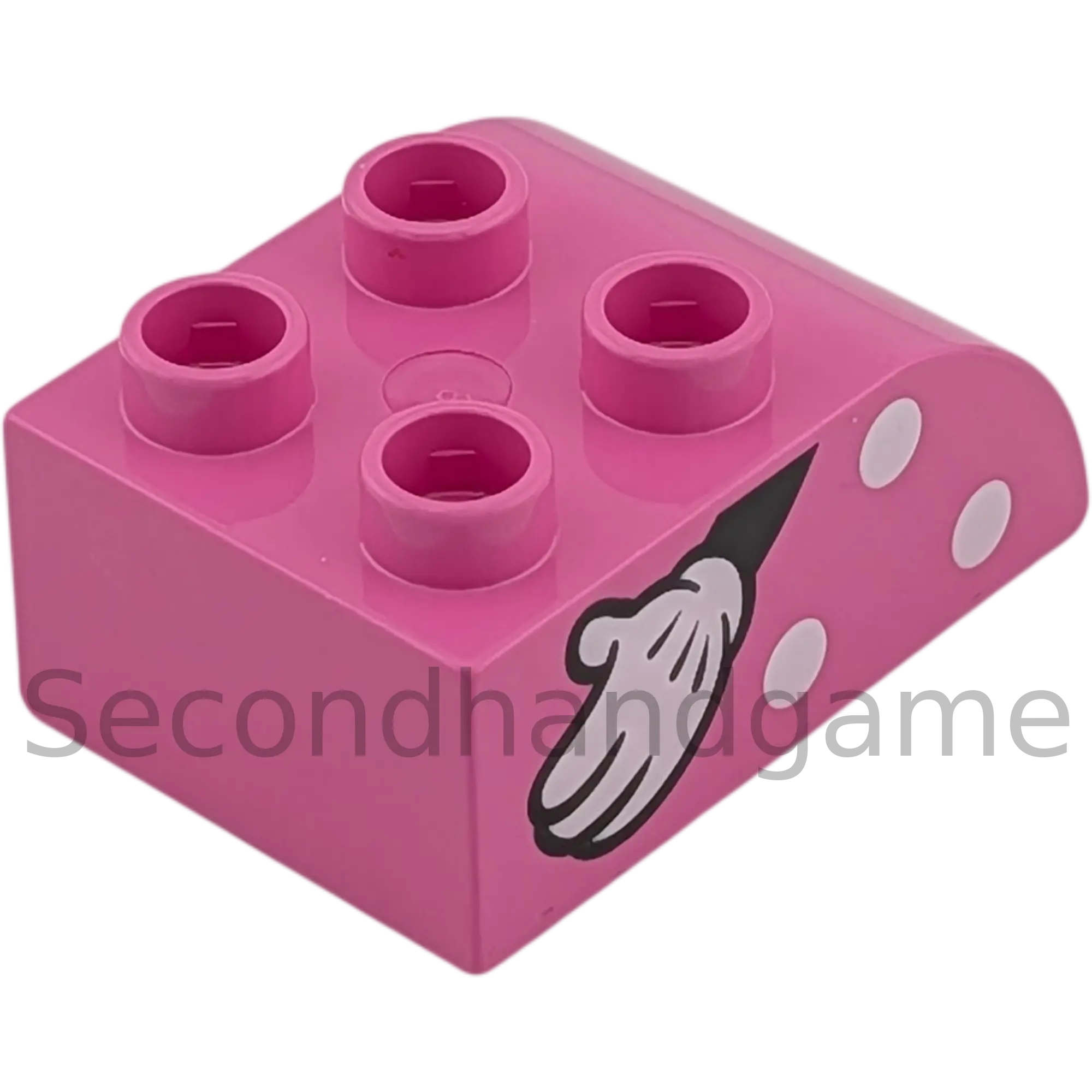 Lego Duplo 2302 Rundstein 2x3 Pink Arm von Minnie Mouse Links