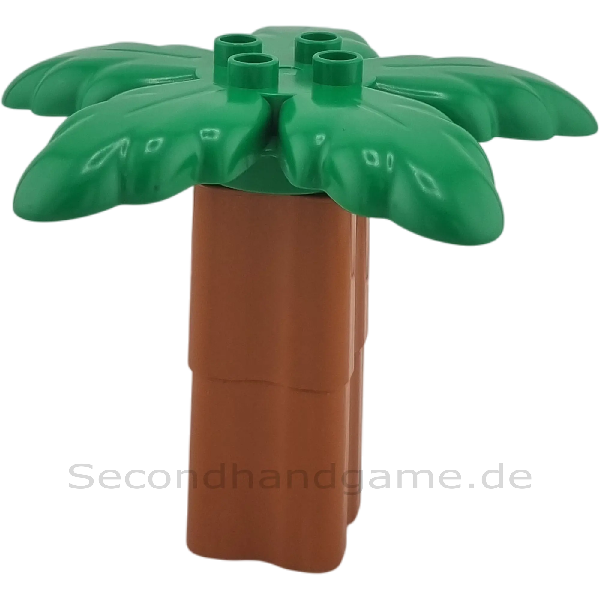 Lego Duplo Palme Stamm eckig Dunkelbraun Dunkelgrüne Blätter