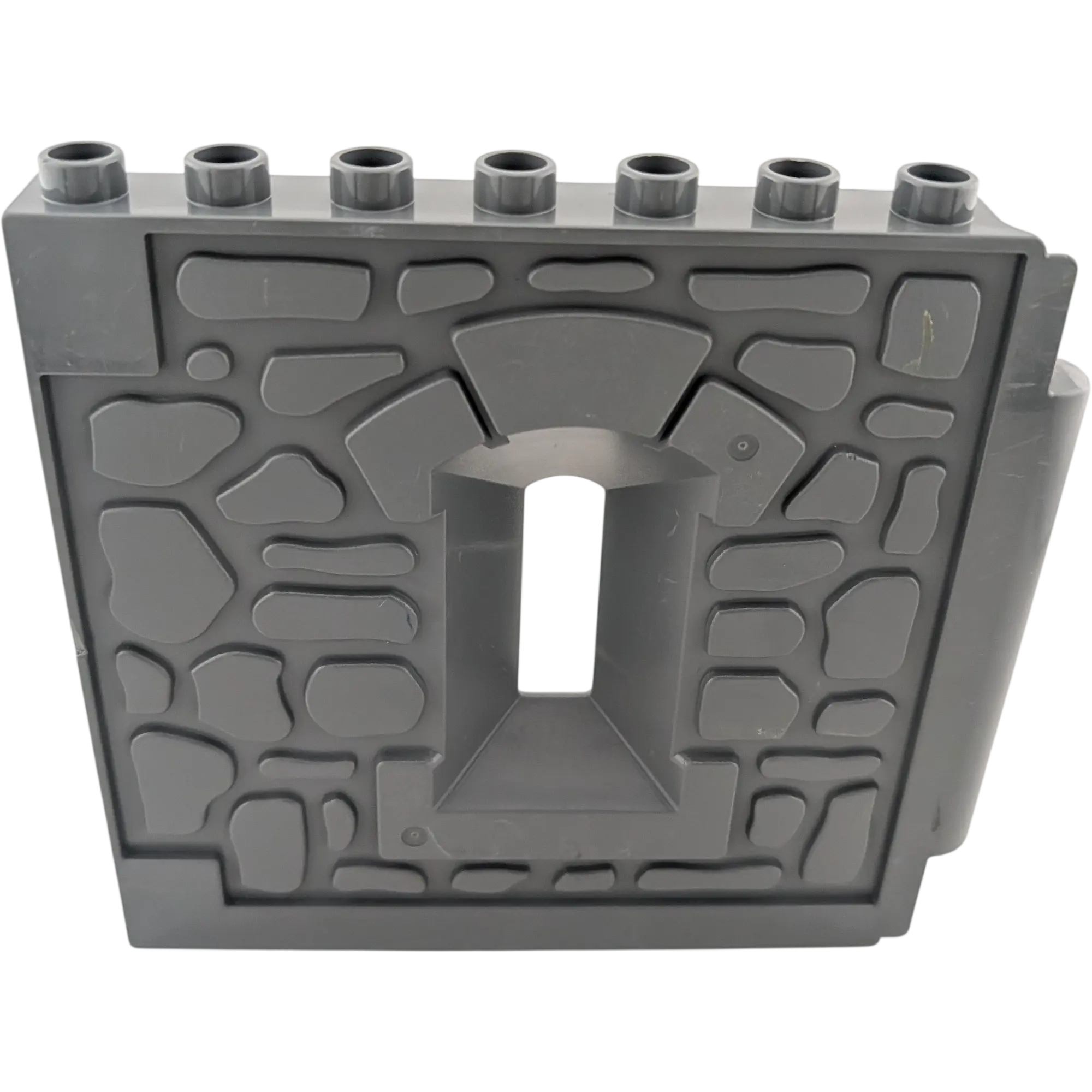 Lego Duplo Hauswand Burg Grau mit Guckloch