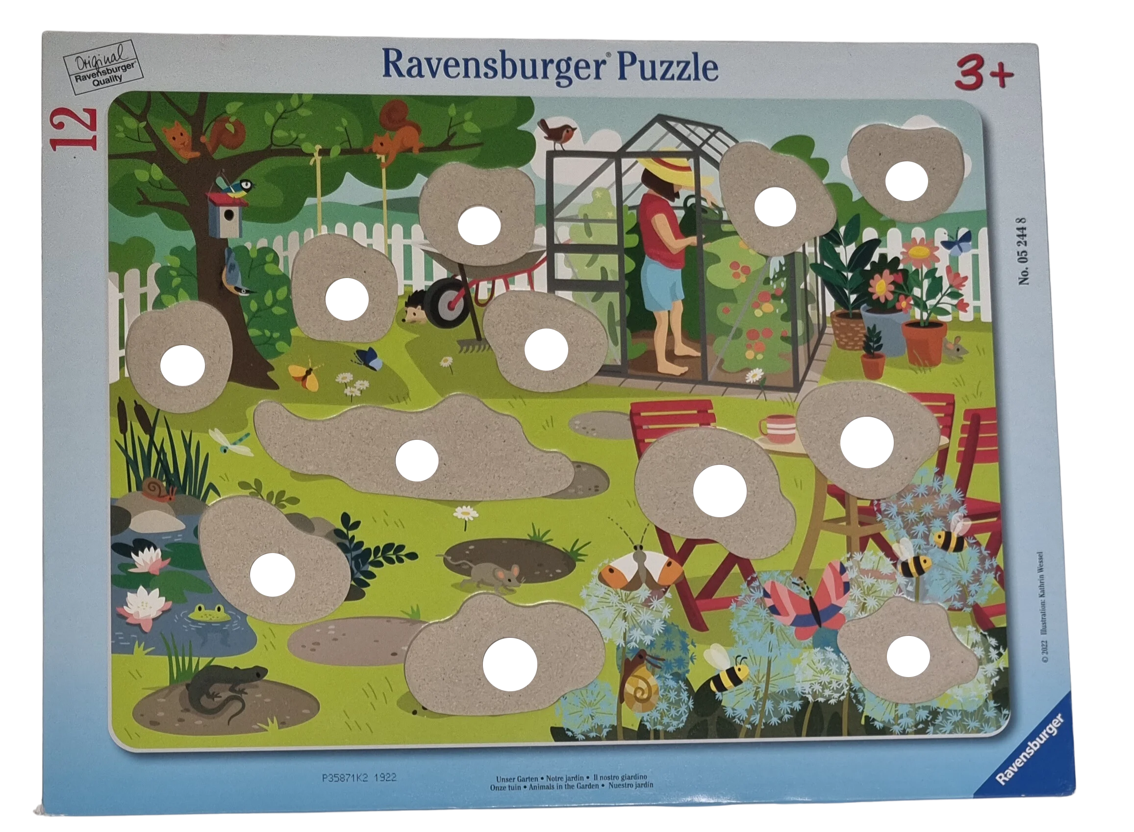 Ravensburger Grifflochpuzzle Unser Garten 12 Teile 052448