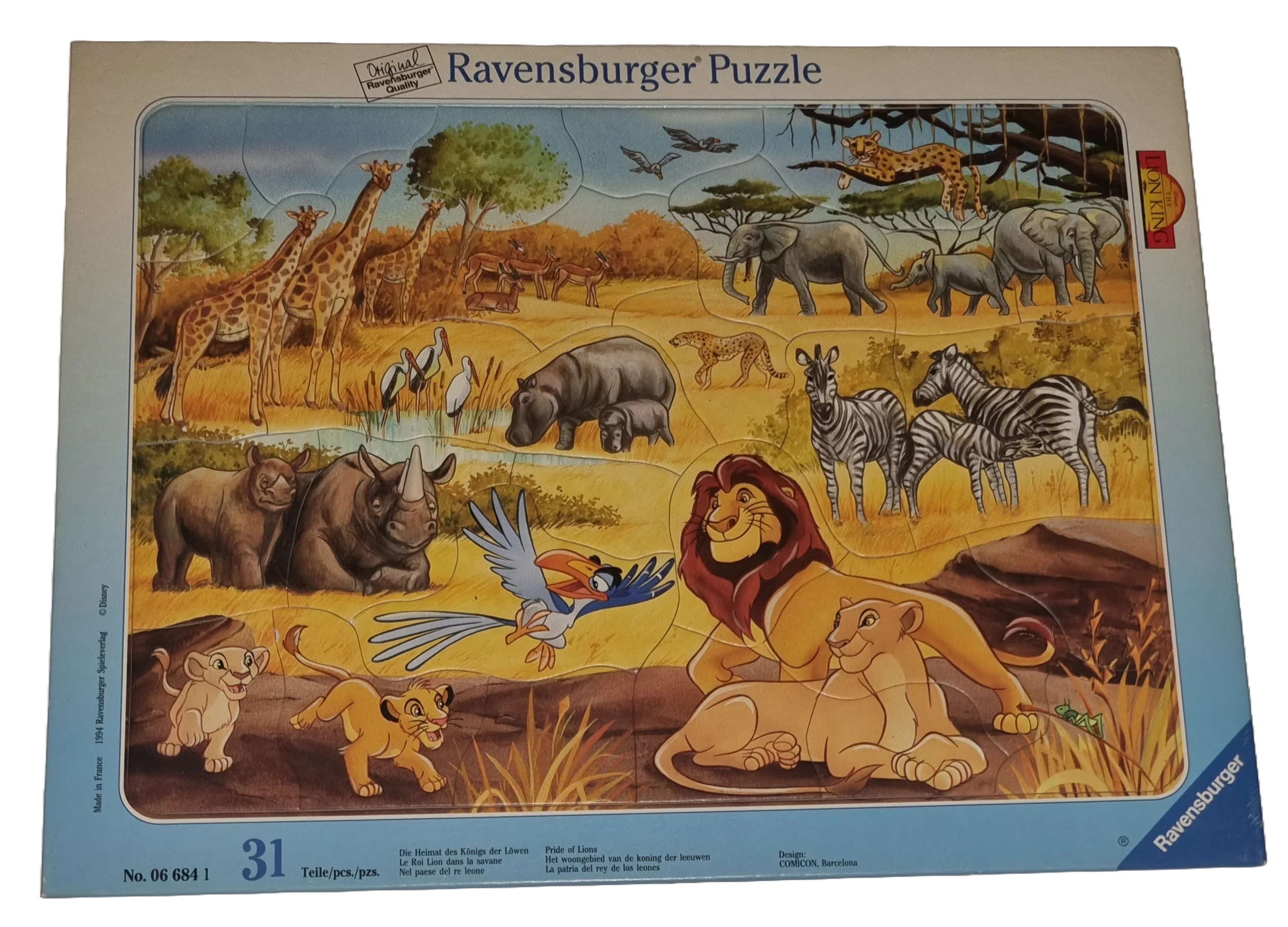 Ravensburger Rahmenpuzzle Die Heimat des Königs der Löwen 31 Teile 066841