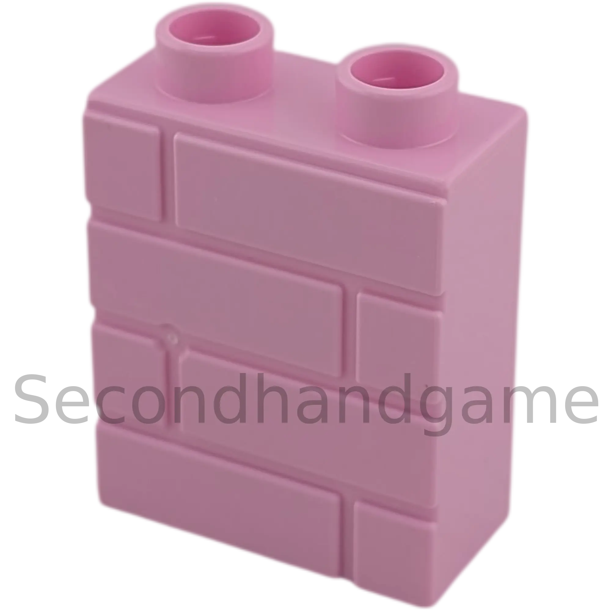 Lego Duplo 4066 Stein 1x2x2 Rosa Mauer Rückseite Regal
