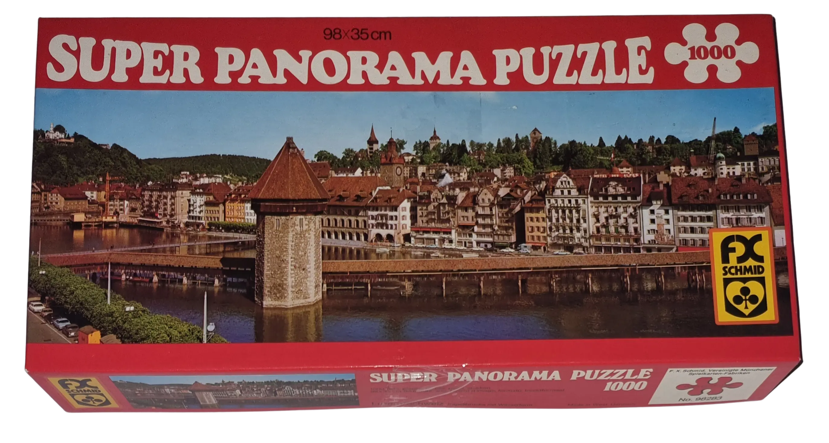 FX Schmid Super Panorama Puzzle 1000 Teile No. 98283 Luzern/Schweiz