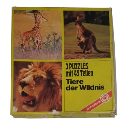ASS Tiere der Wildnis 3 Puzzle 3 x 45 Teile 2244/2