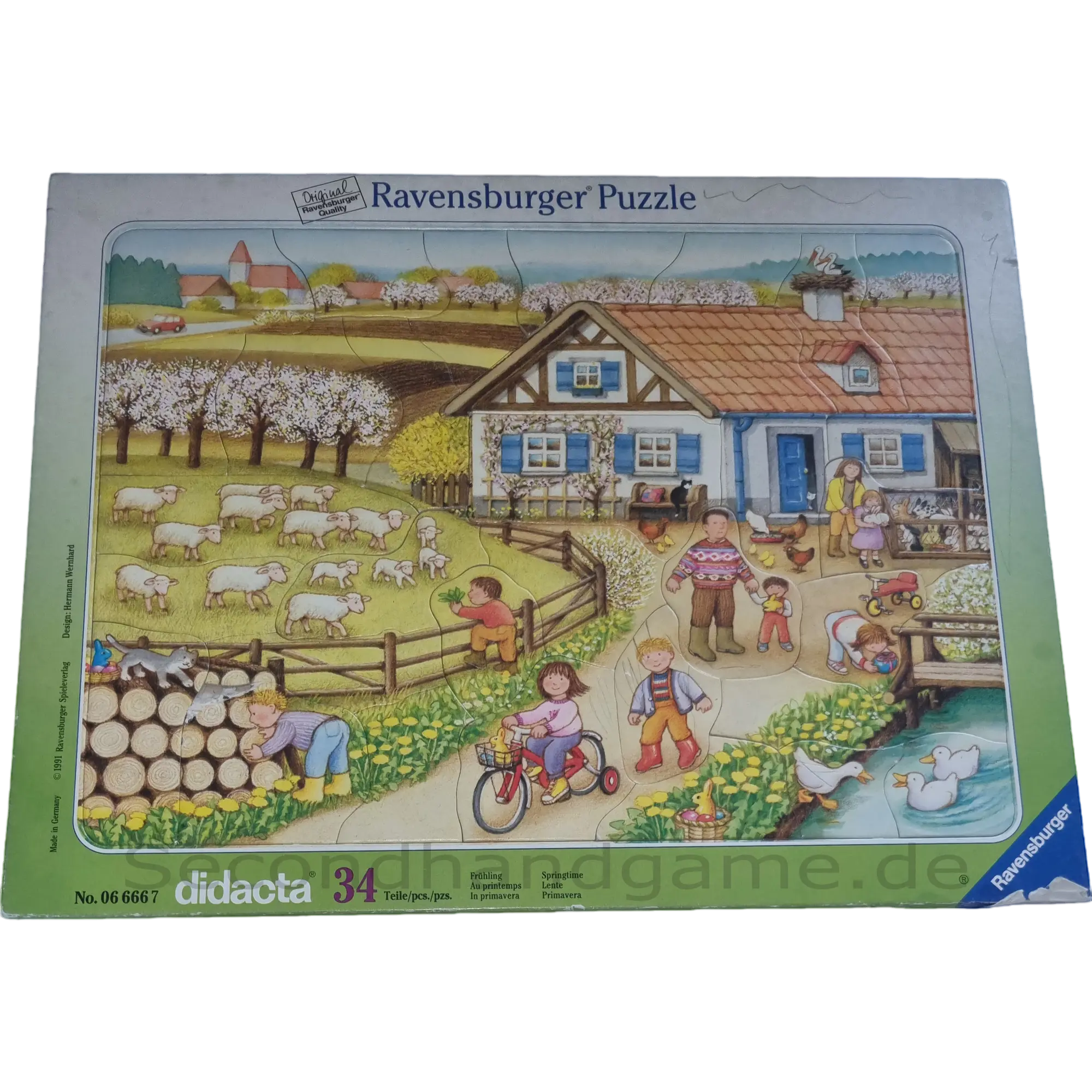 Ravensburger Didacta Rahmenpuzzle 34 Teile 066667 Frühling
