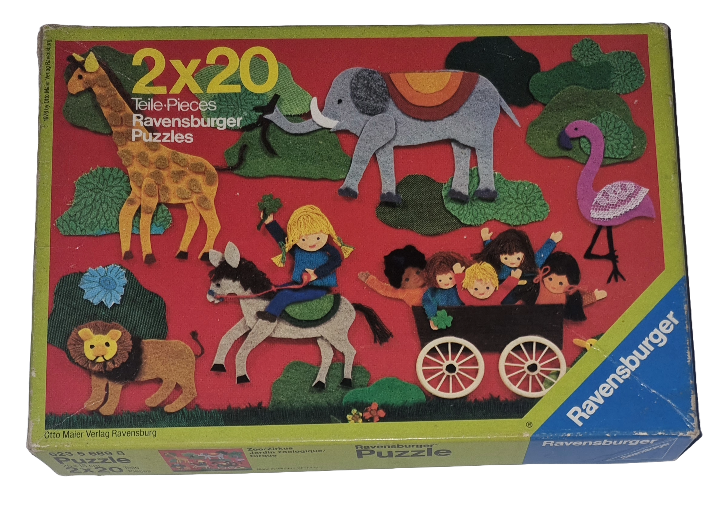 Ravensburger Puzzle 2 x 20 Teile Zoo/Zirkus 62356898