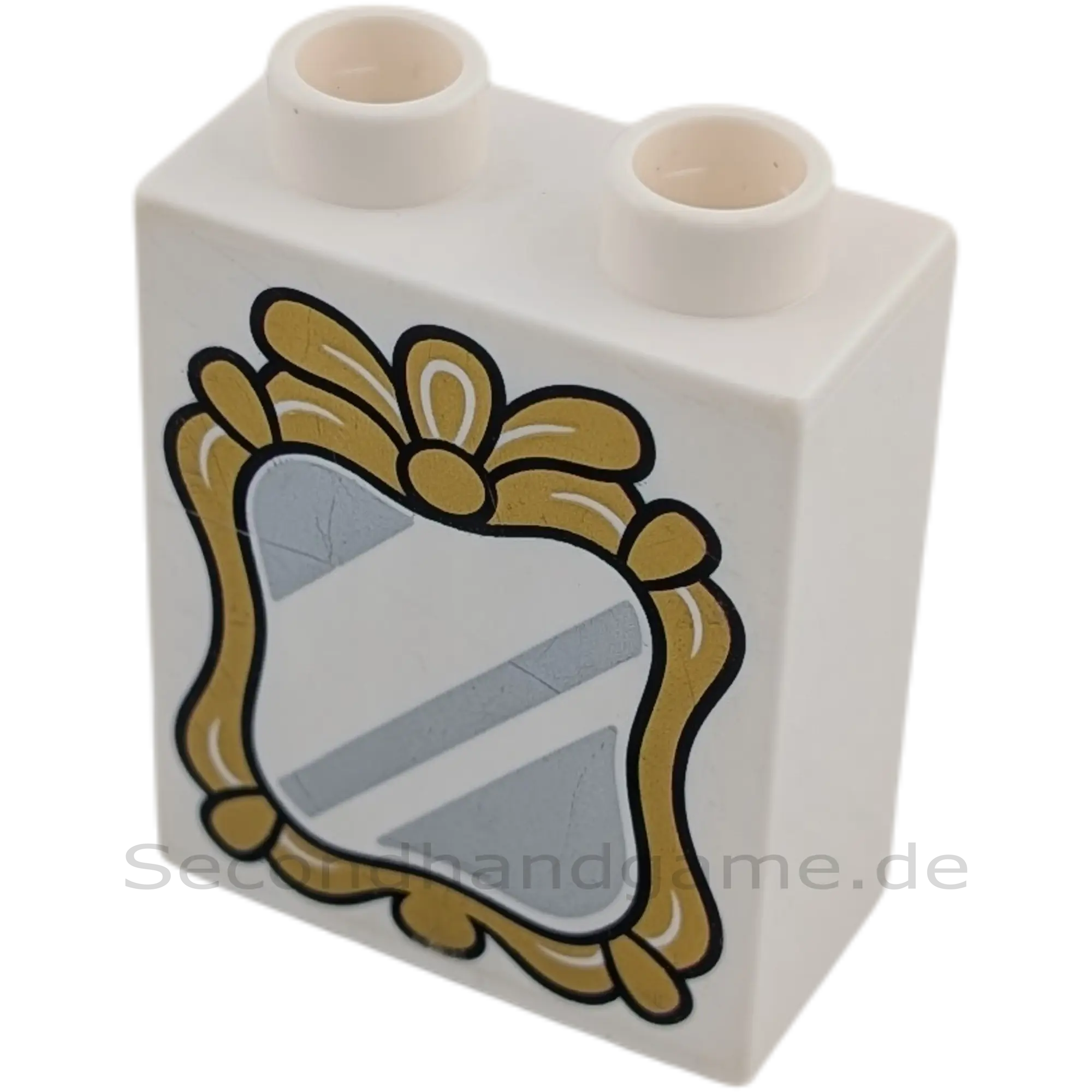 Lego Duplo Spiegel Weiß Gold 1x2 Stein