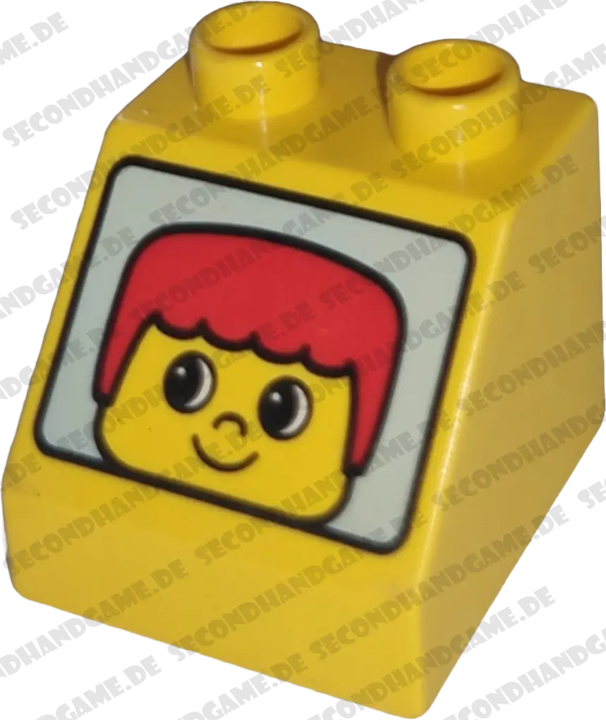Lego Duplo 6474 Schrägstein 2x2x1 Gelb Mann