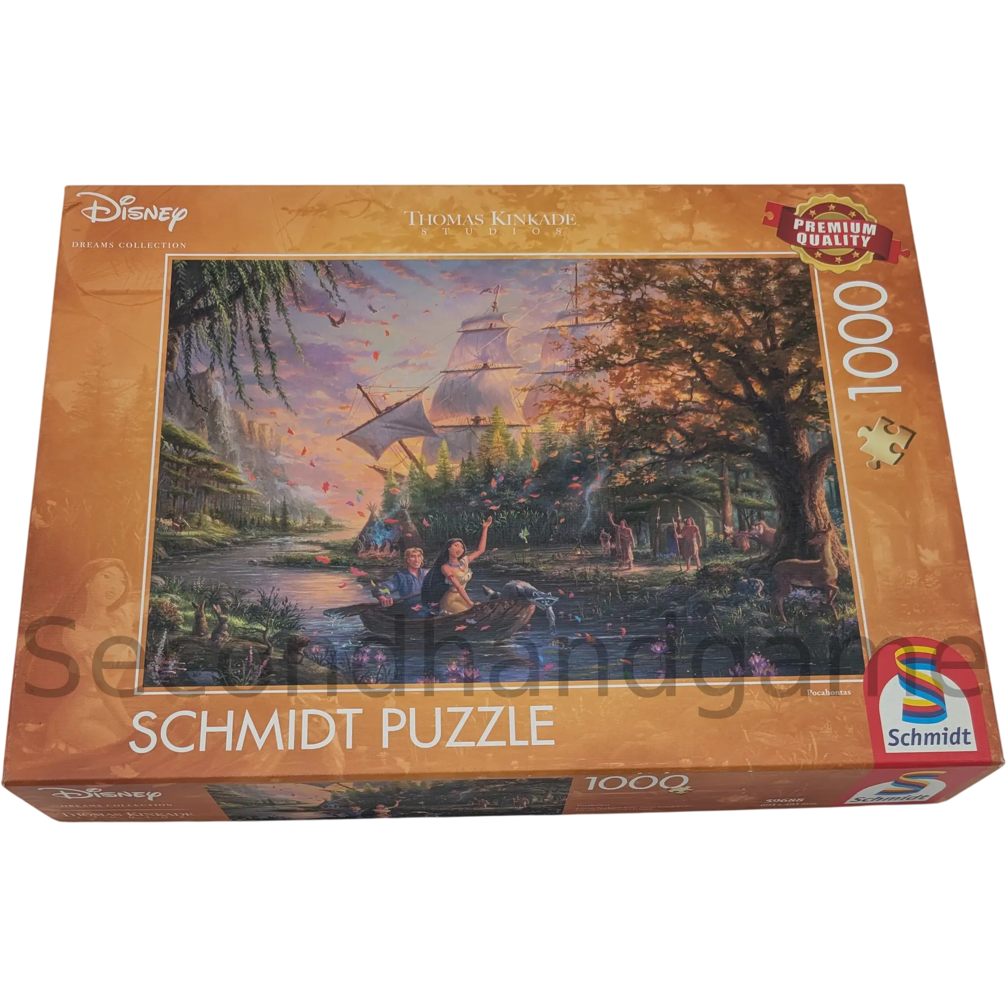 Schmidt Disney Dreams Collection Thomas Kinkade Studios Puzzle 1000 Teile 59688 Pocahontas