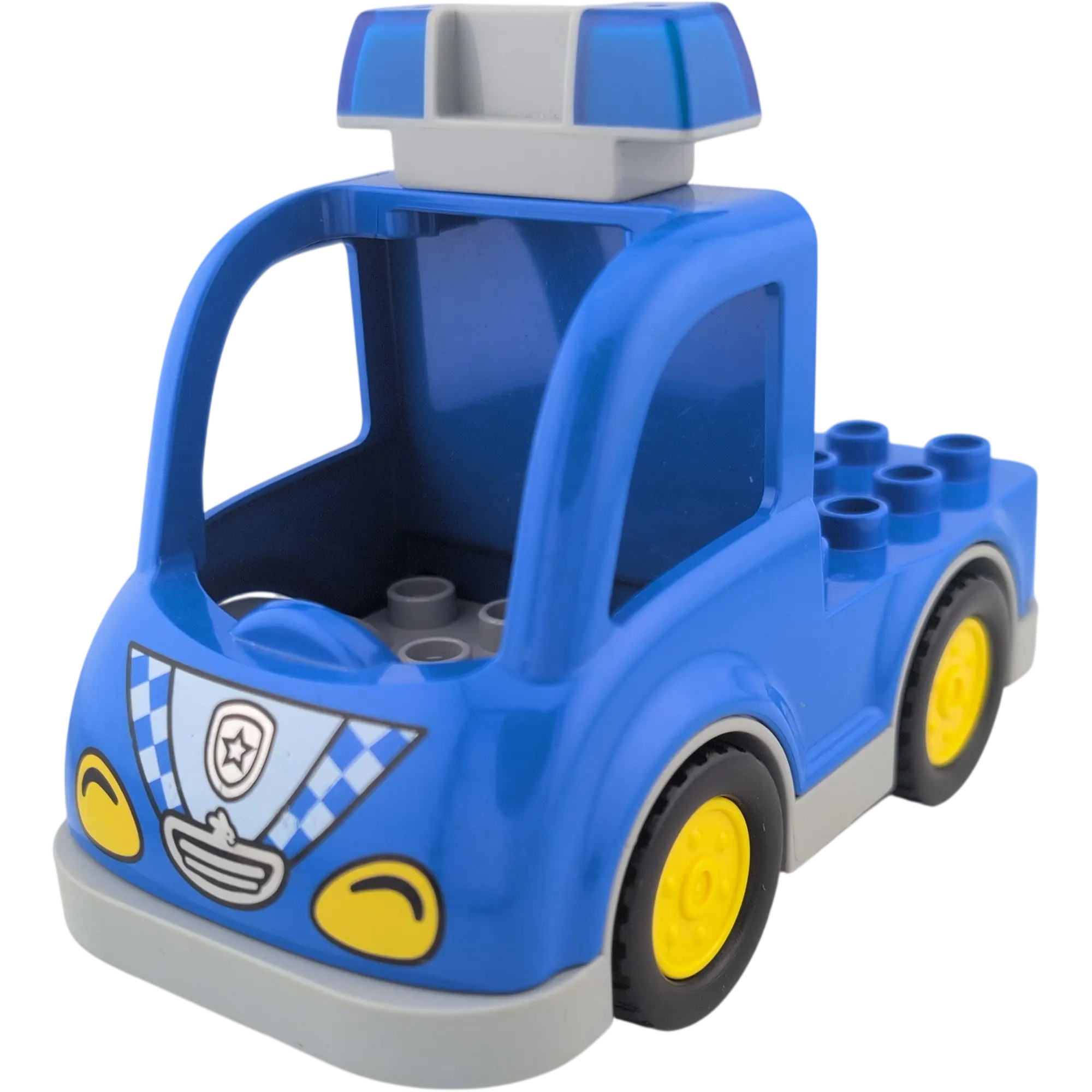 Lego Duplo 714H6 Polizeiauto Jeep Lastwagen Blau mit Polizeistern und Blaulicht