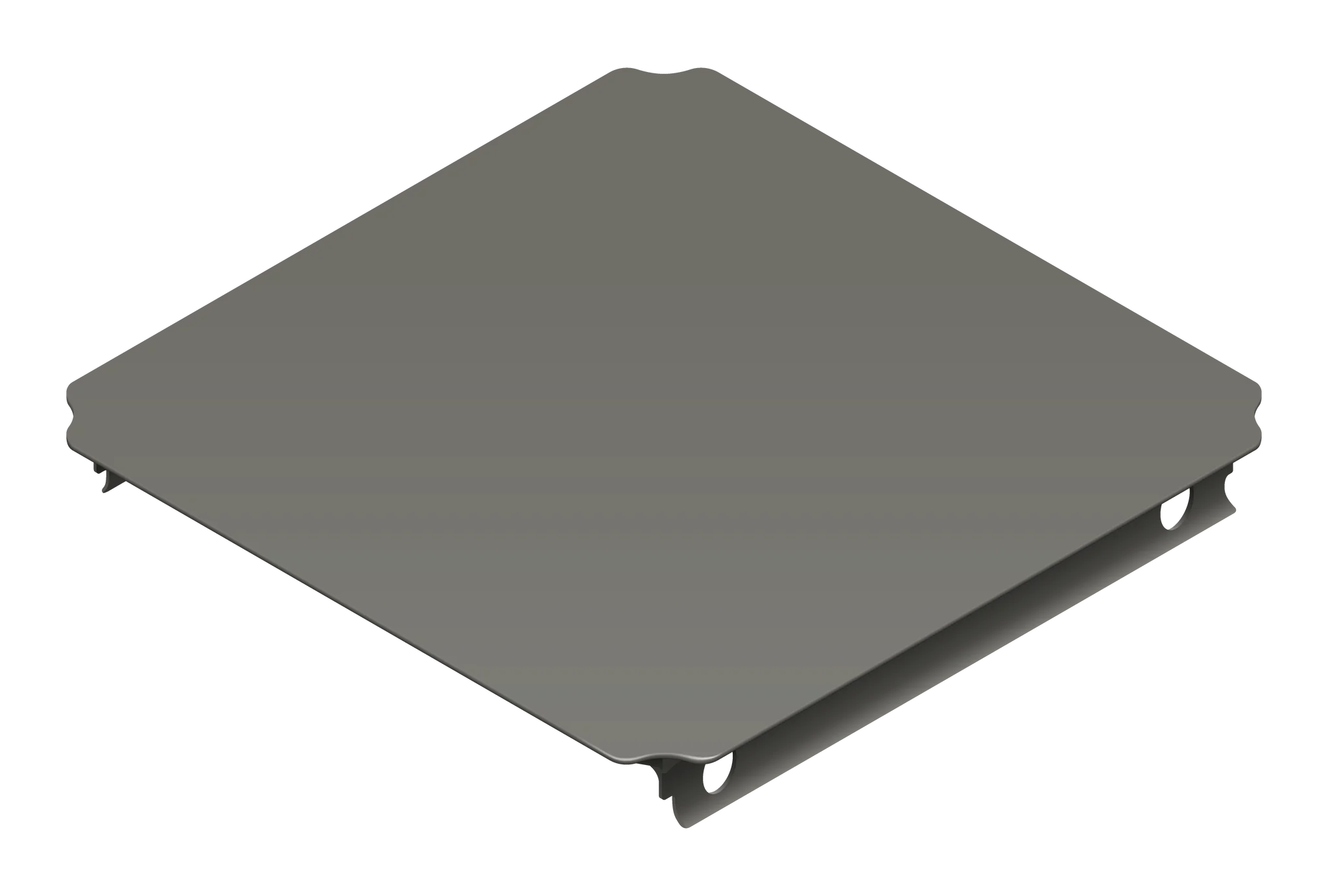 QUADRO Platte 40 × 40 cm 70023 Schwarz