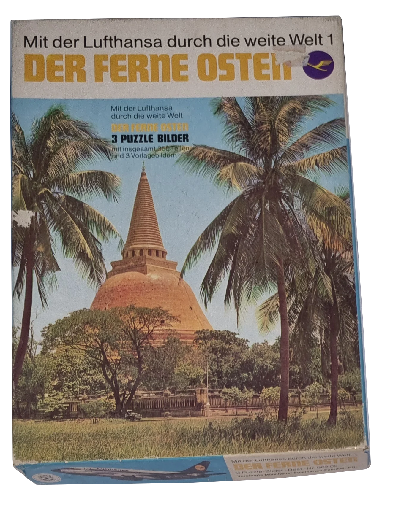 FX Schmid Lufthansa Puzzle 96209 Der ferne Osten 3x120 Teile
