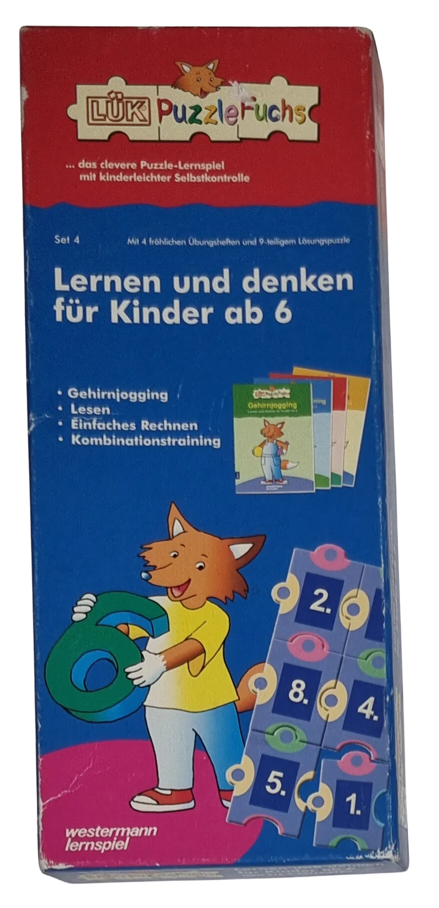 Lük Puzzle Fuchs Lernen und Decken für Kinder ab 6 Jahren 