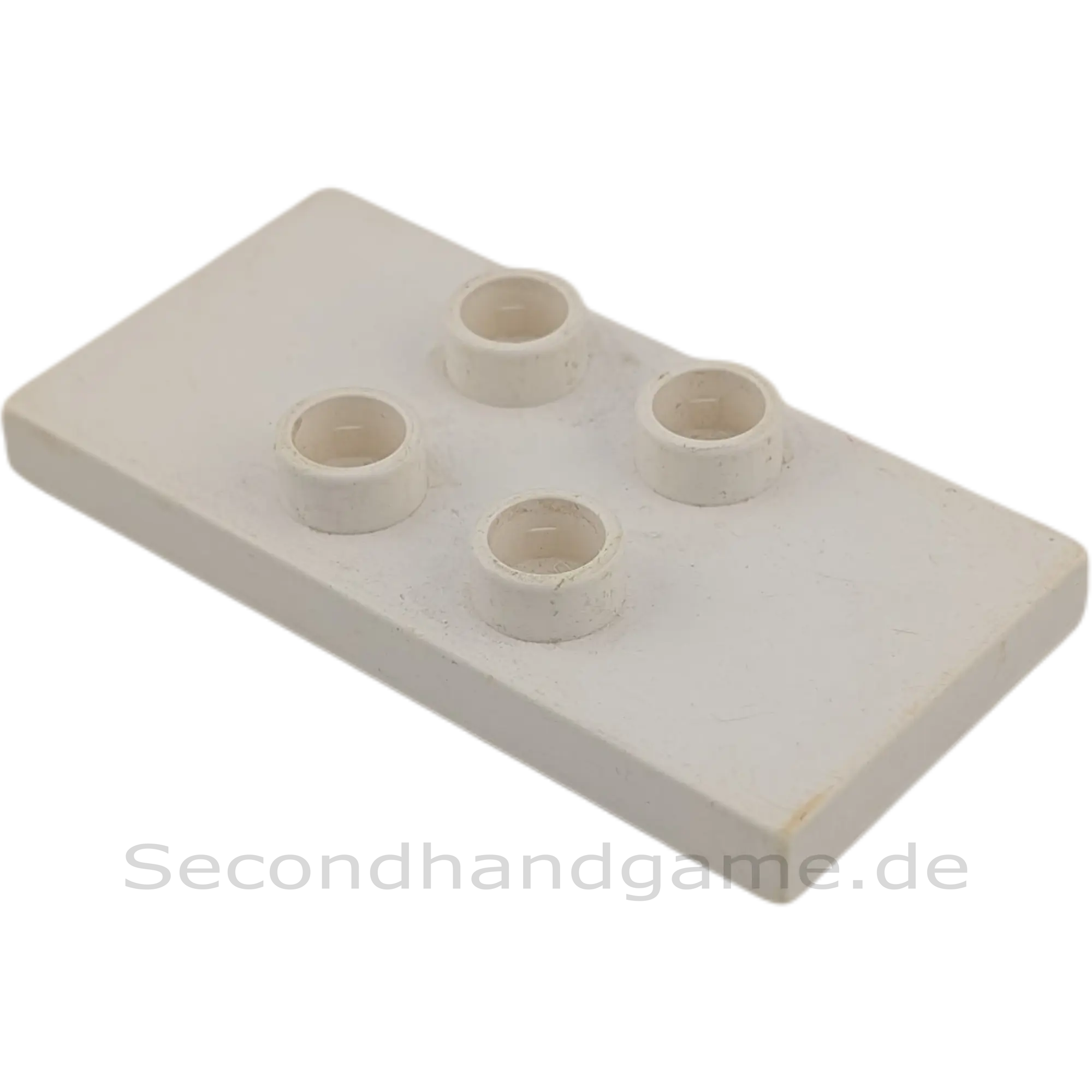 Lego Duplo 6413 Tischplatte 2x4 Weiß mit 4 Noppen Fliesen