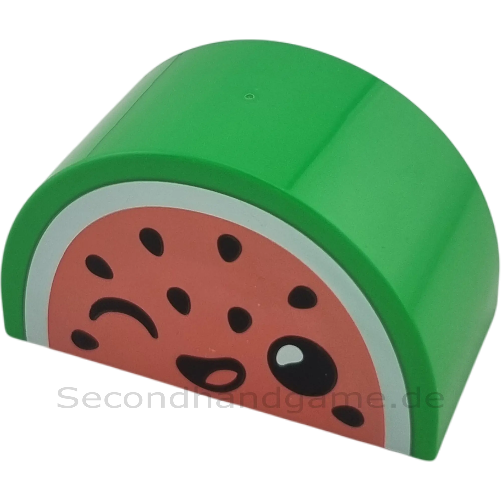 Lego Duplo 31213 Stein 2x4x2 abgerundet Grün mit Wassermelonengesicht
