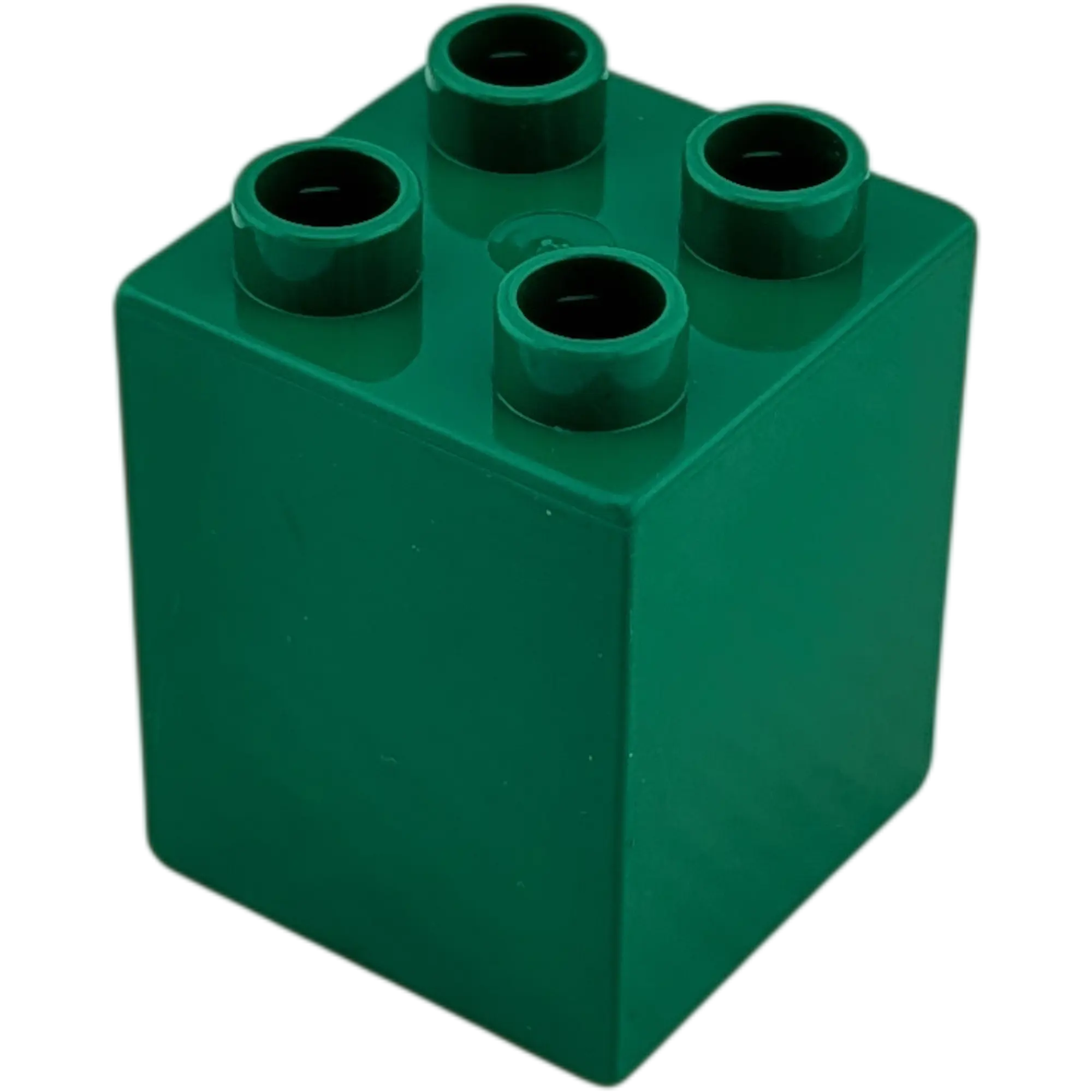 Lego Duplo 2x2x2 Doppelstein Dunkelgrün