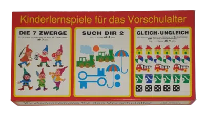 Kinderlernspiele für das Vorschulalter Die 7 Zwerge, Such dir 2 und Gleich - Ungleich