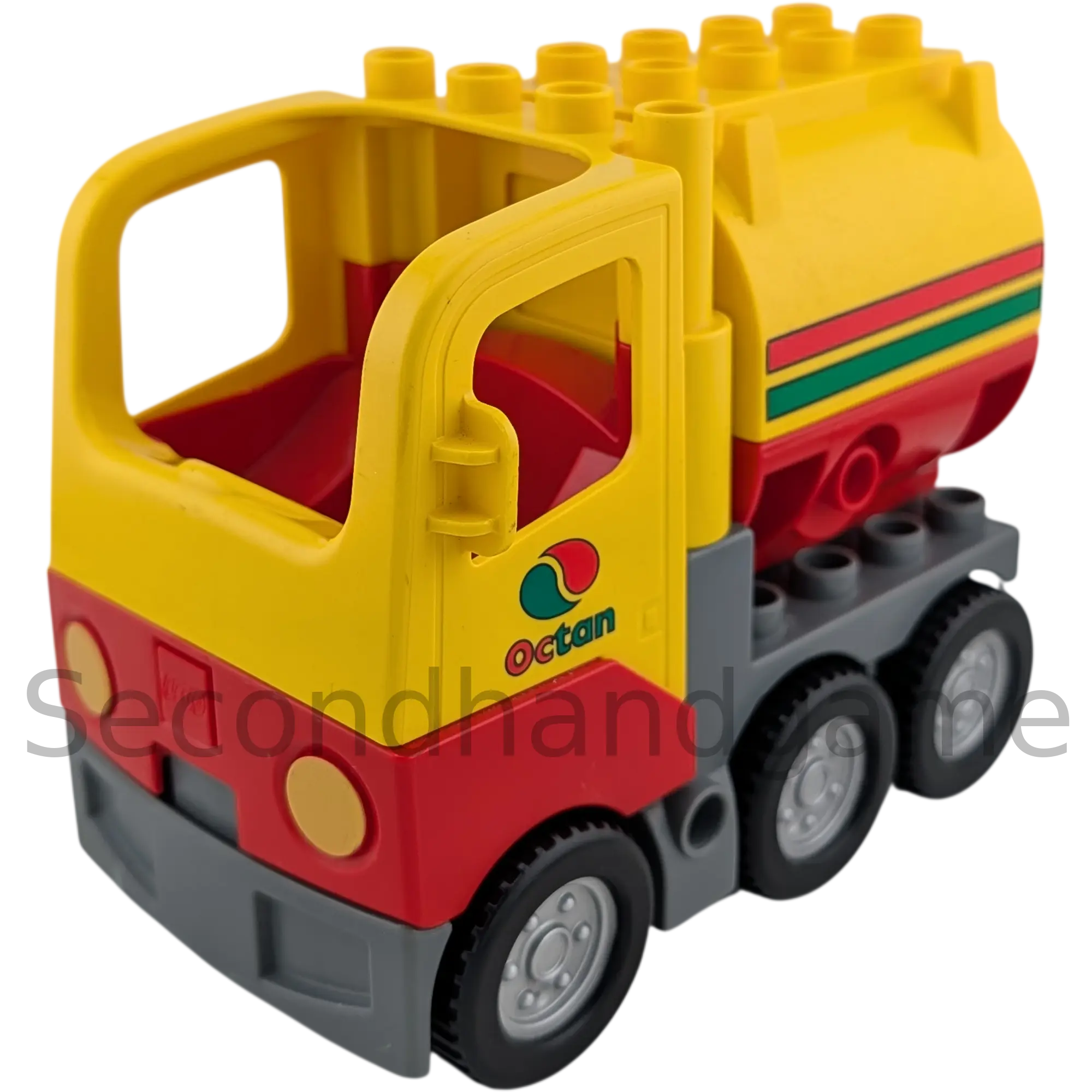 Lego Duplo Lastwagen mit Container Octan LKW Rot Gelb